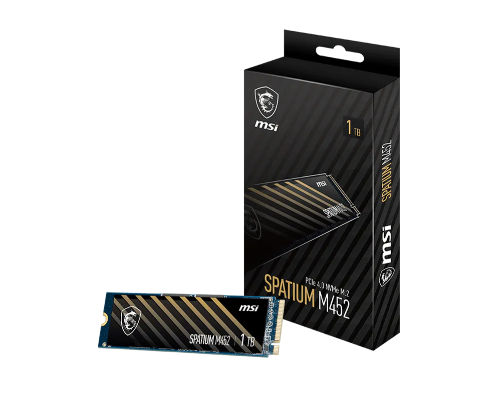 SSD 1TB MSI Spatium M452 (M.2 2280) PCIe Gen4 x4 NVM