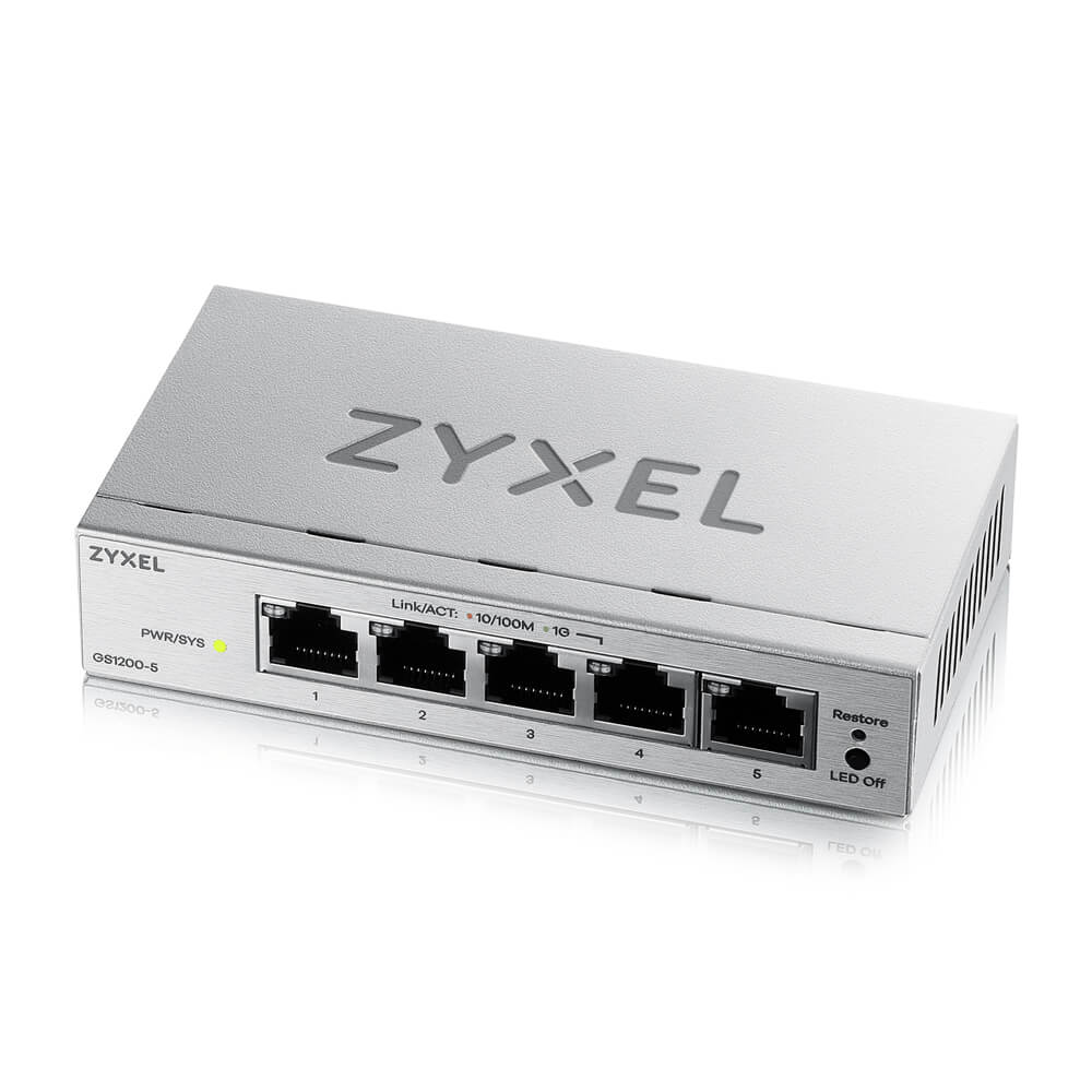 ZYXEL GS1200-5 V3 5-Port Gigabit web smart managed