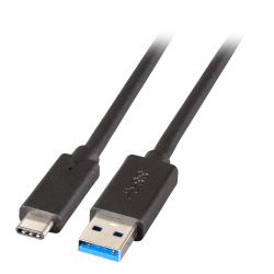 USB3.2 GEN 1 SUPERSPEED KABEL. TYPE A/M C/M 3A 5GBIT 1M