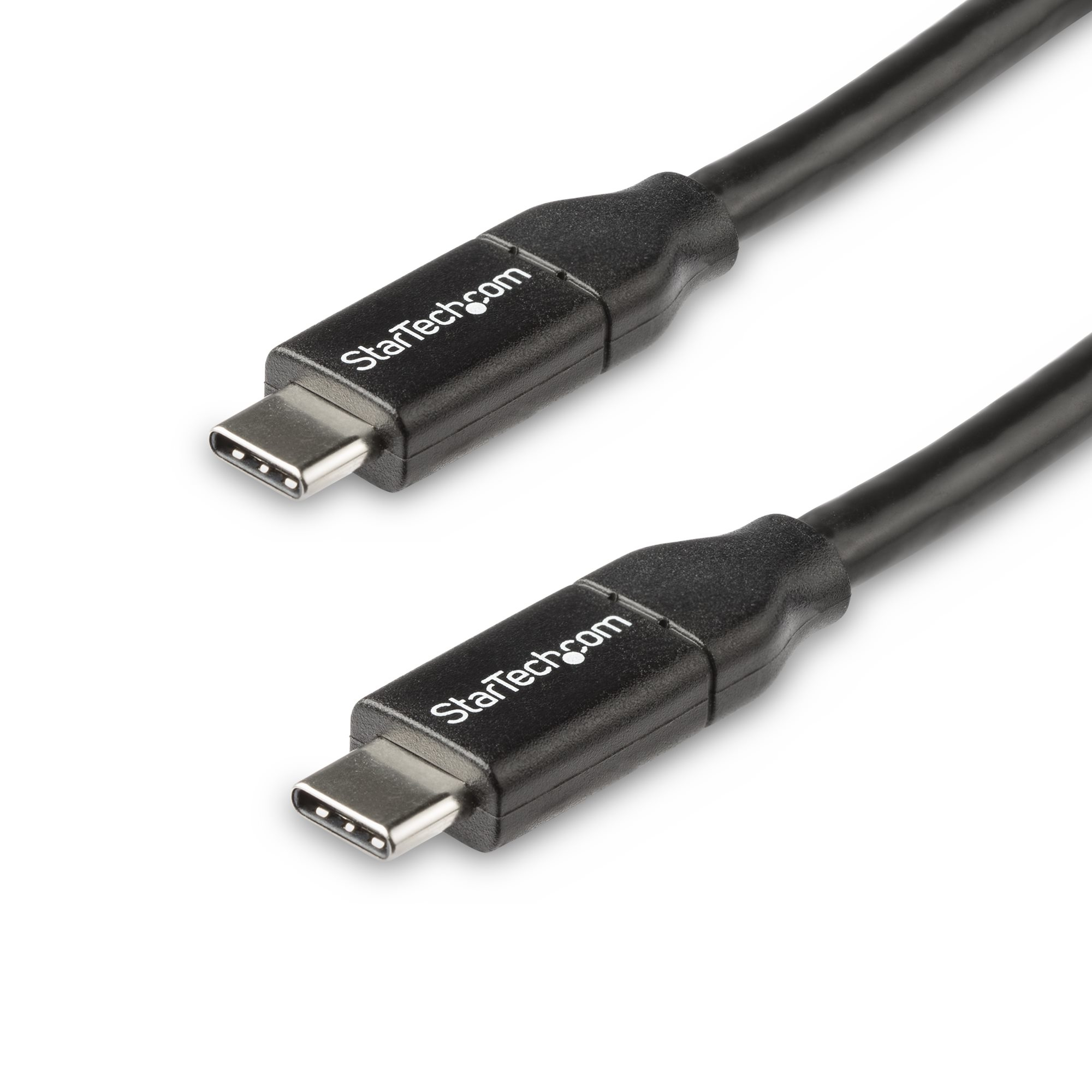 STARTECH.COM USB C to USB C Cable - 1.5 ft / 0.5m - 5A PD - White - USB 2.0 - USB-IF Certified - USB Type C Cable - Charging Cable