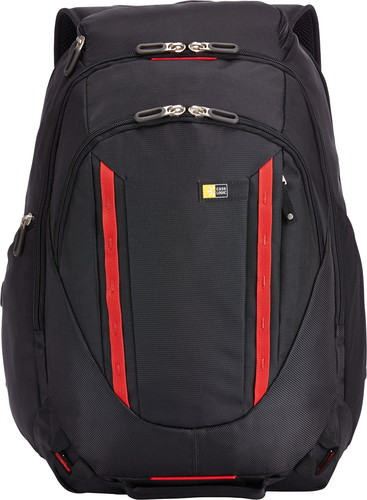 case LOGIC® Laptop-Rucksack Evolution Kunststoff schwarz, rot 29,0 l bis 40,6 cm (16 Zoll)