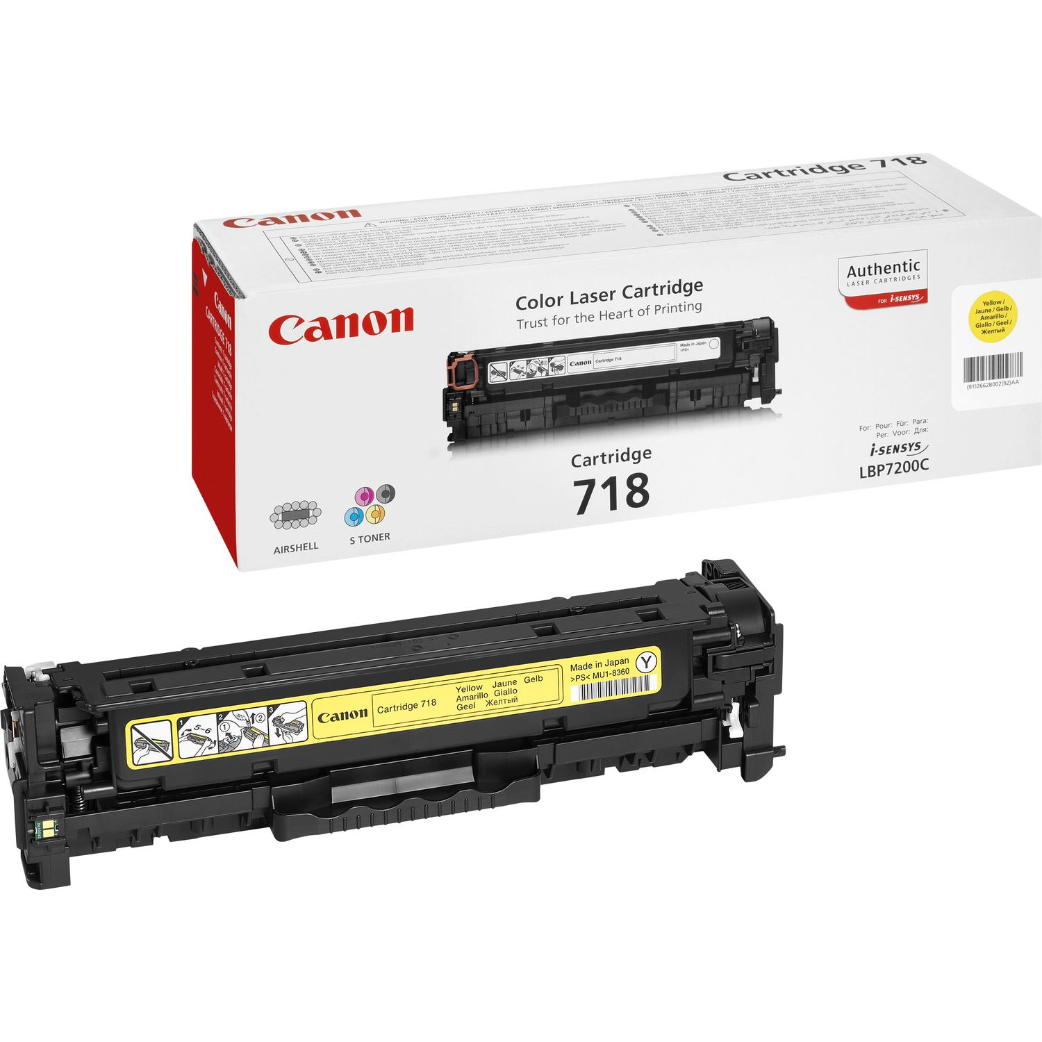 Toner Canon 718 Y yellow 2900 Seiten