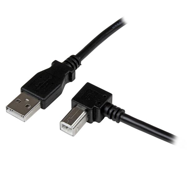 2M RIGHT ANGLE USB B CABLE .