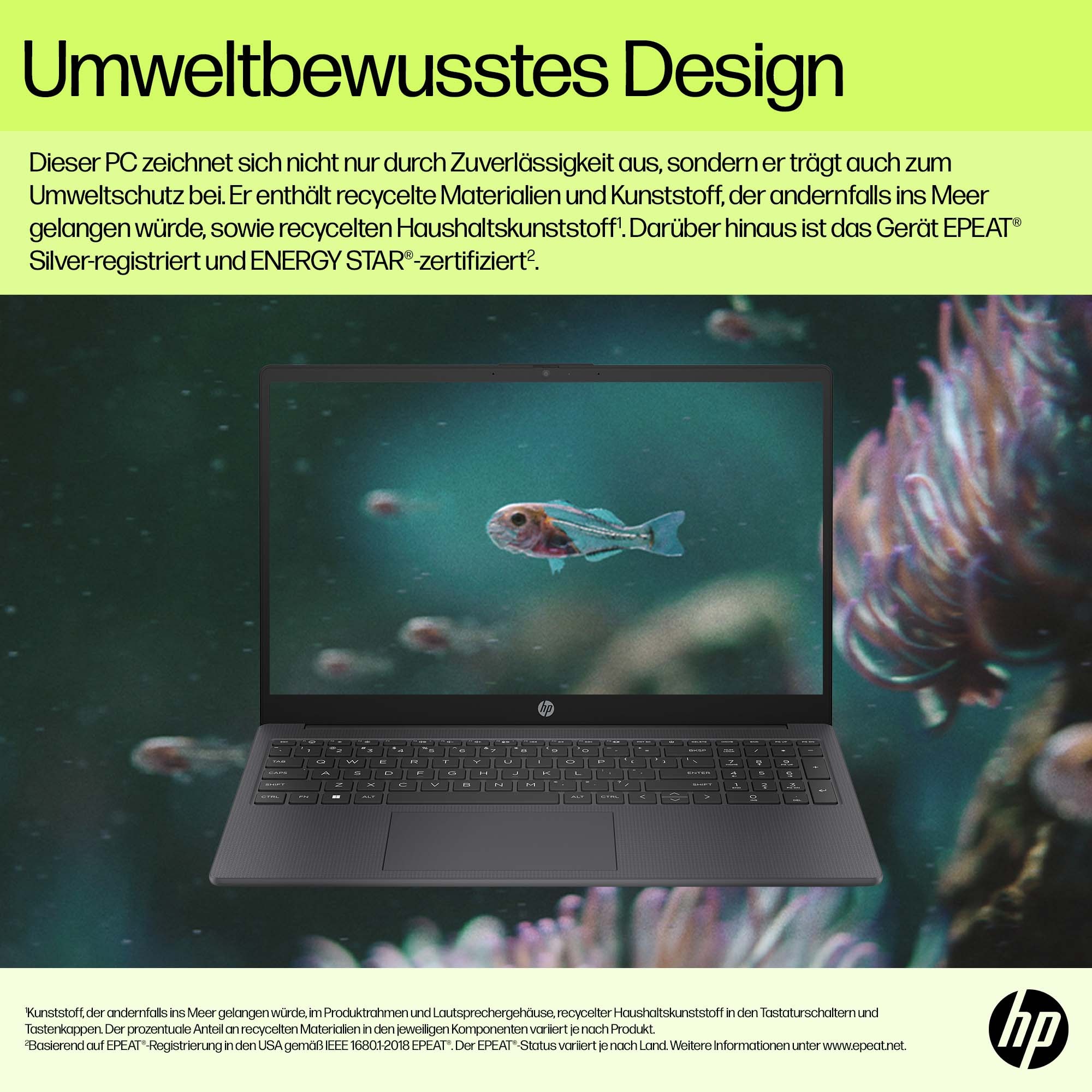 HP 15-fd1052ng C6RF1EA Laptop 39,6 cm (15,6 Zoll), 16 GB RAM, 512 GB SSD, Intel® Core™ 5 120U