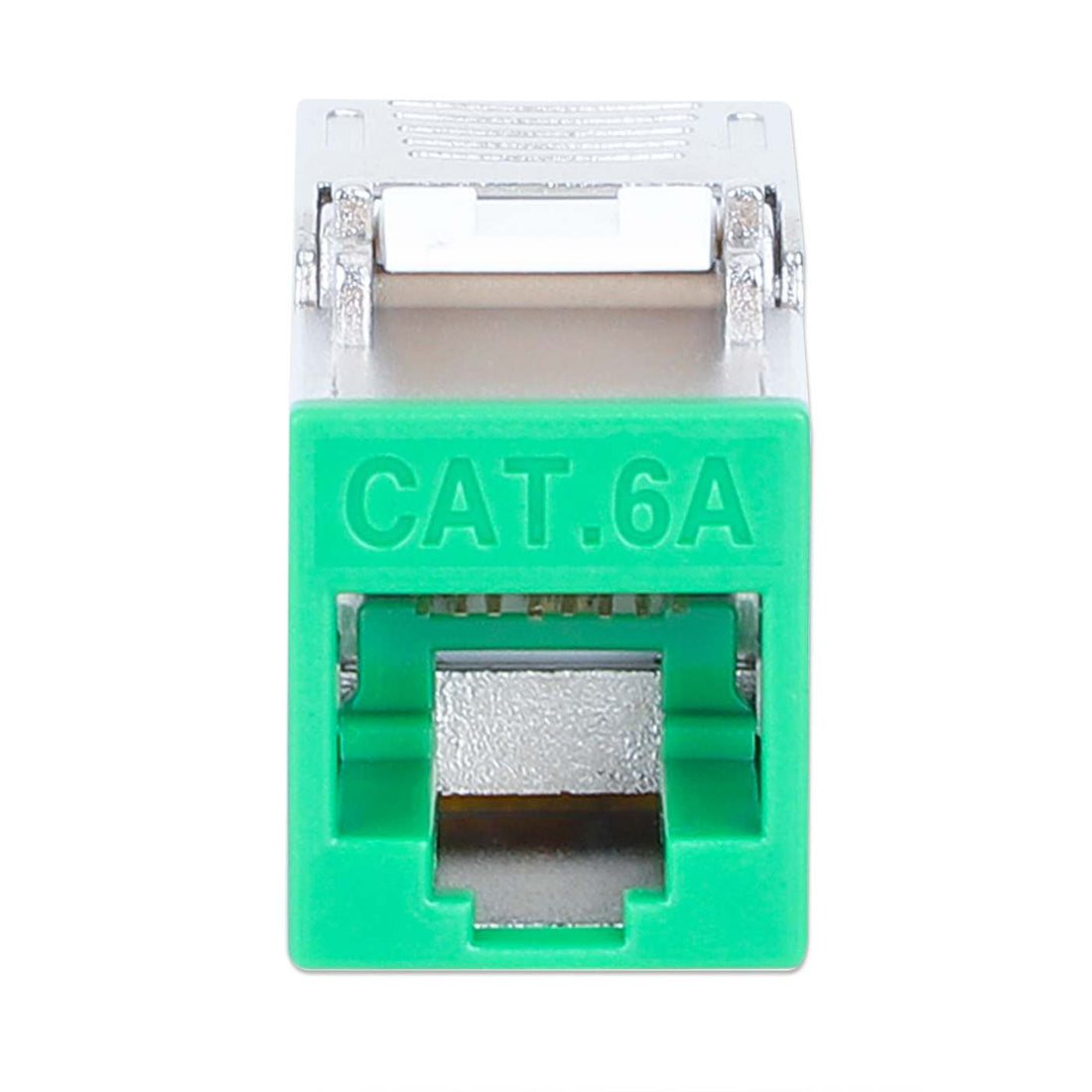 INTELLINET Cat6a 10G STP Keystone-Modul grün