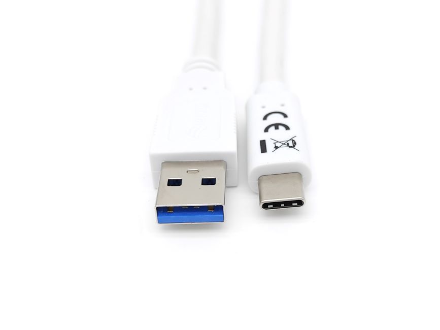 Equip Kabel USB-A3.2->C Gen1 3A St/St 1.00m weiß