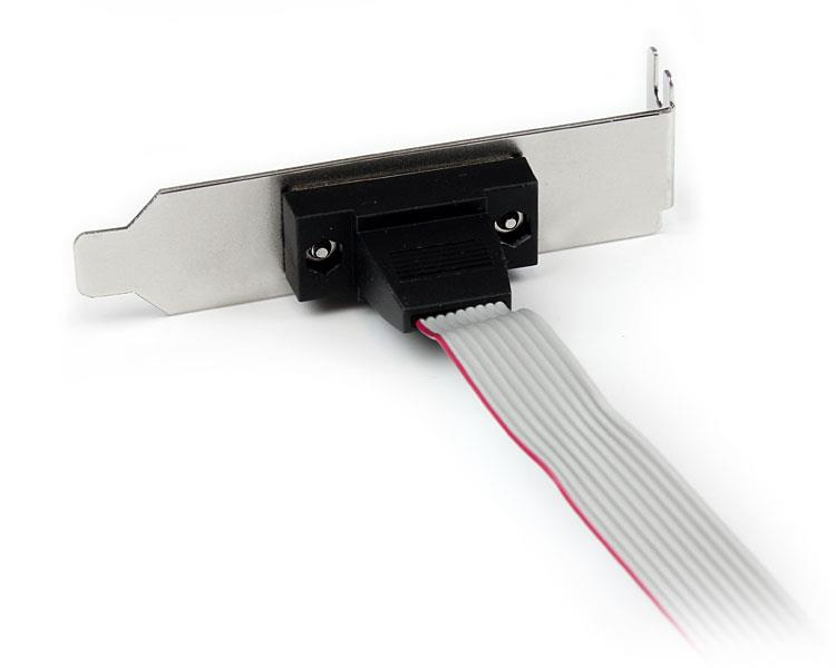 StarTech.com DB9 Slotblech 1 Port Low Profile 10 Pin Pinheader Grau