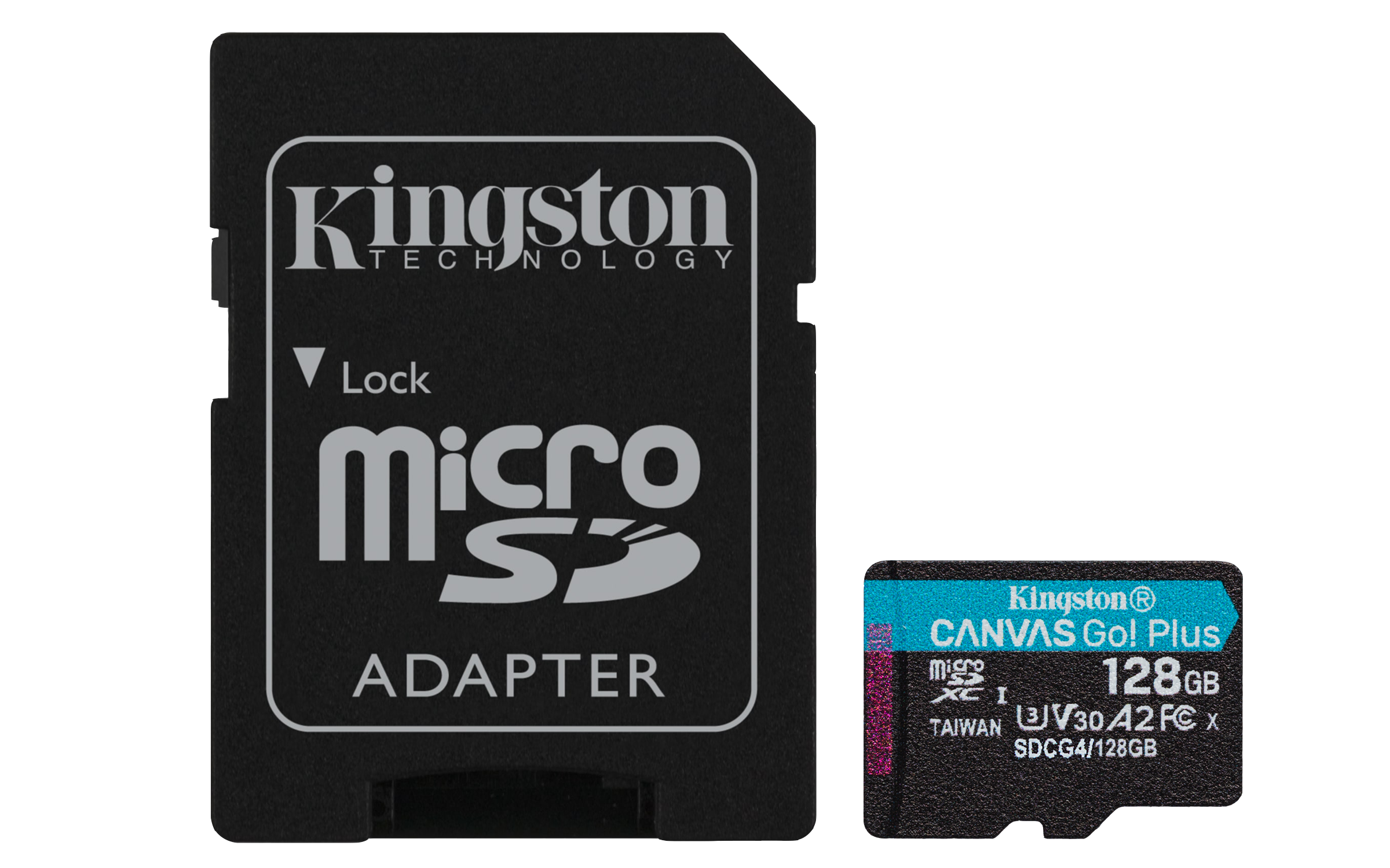 SD MicroSD Card 128GB Kingston SDXC Canvas Go Plus retail