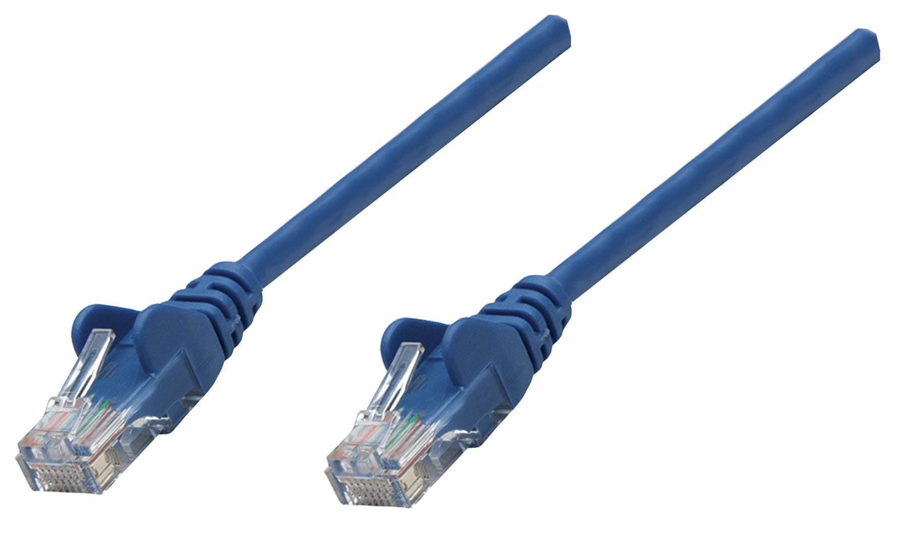 INTELLINET Patchkabel Cat6A CU S/FTP LSZH 0.25m blau