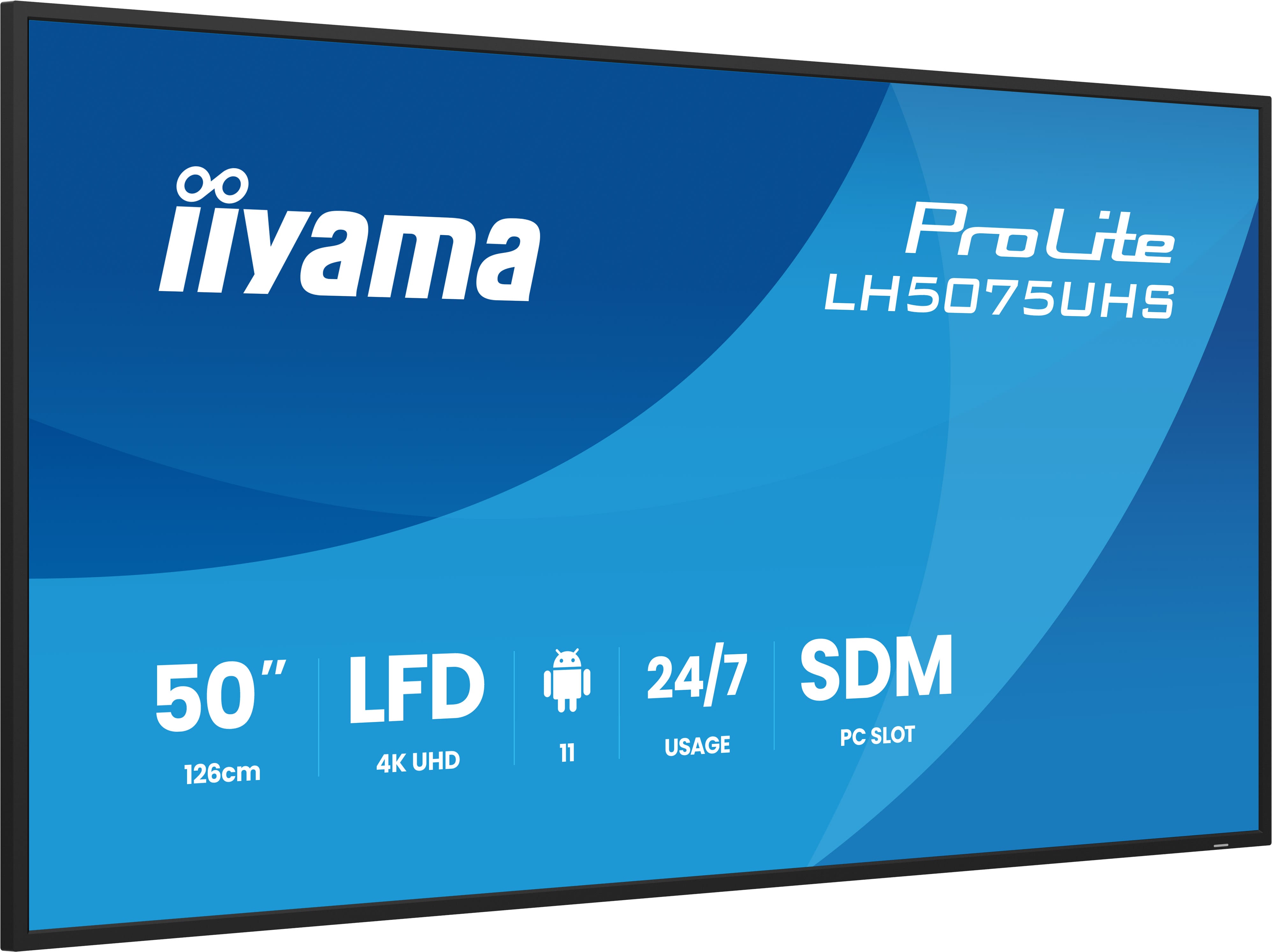 IIYAMA 125.7cm(50) LH5075UHS-B2AG 16:9 3xHDMI+DP+2xUSB VA
