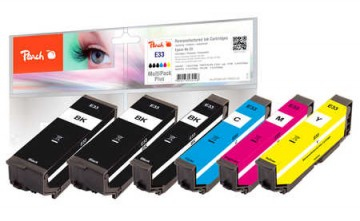 Peach Patrone Epson Nr.33 MultiPackPlus REM,KOM