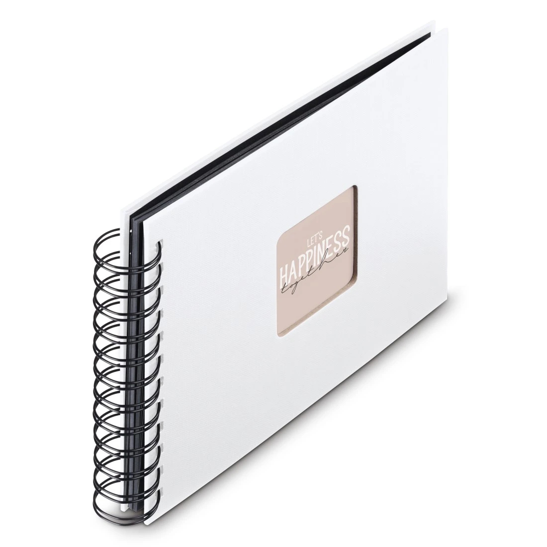 hama Fotoalbum Fine Art neutral 24,0 x 17,0 cm, 50 schwarze Seiten