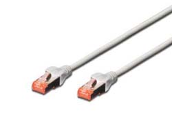 DIGITUS CAT 6 S/FTP Patchkabel, 10 Stück, 3m, grau