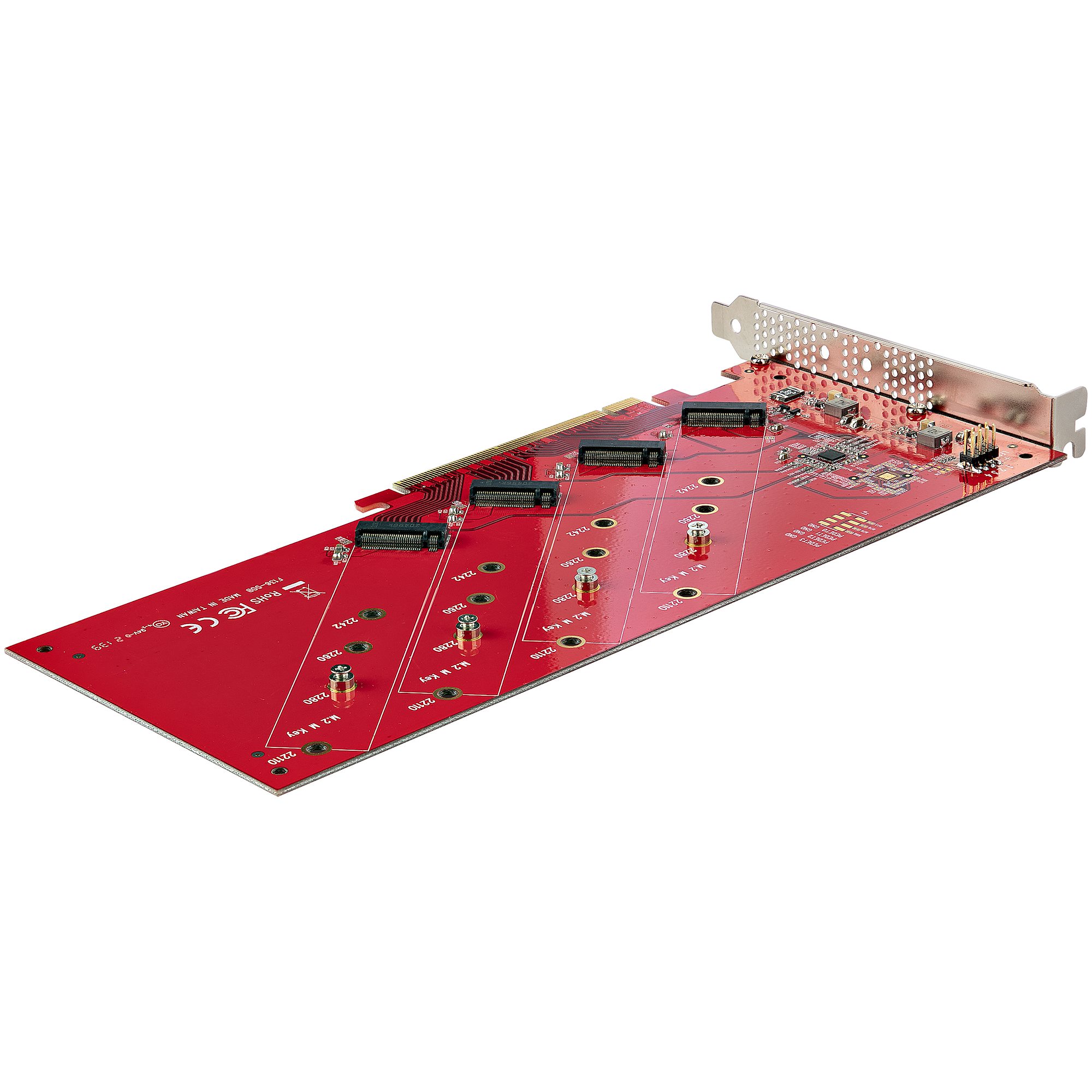 QUAD M.2 PCIE X16 SSD ADAPTER WITH BIFURCATION PCIE 4.0