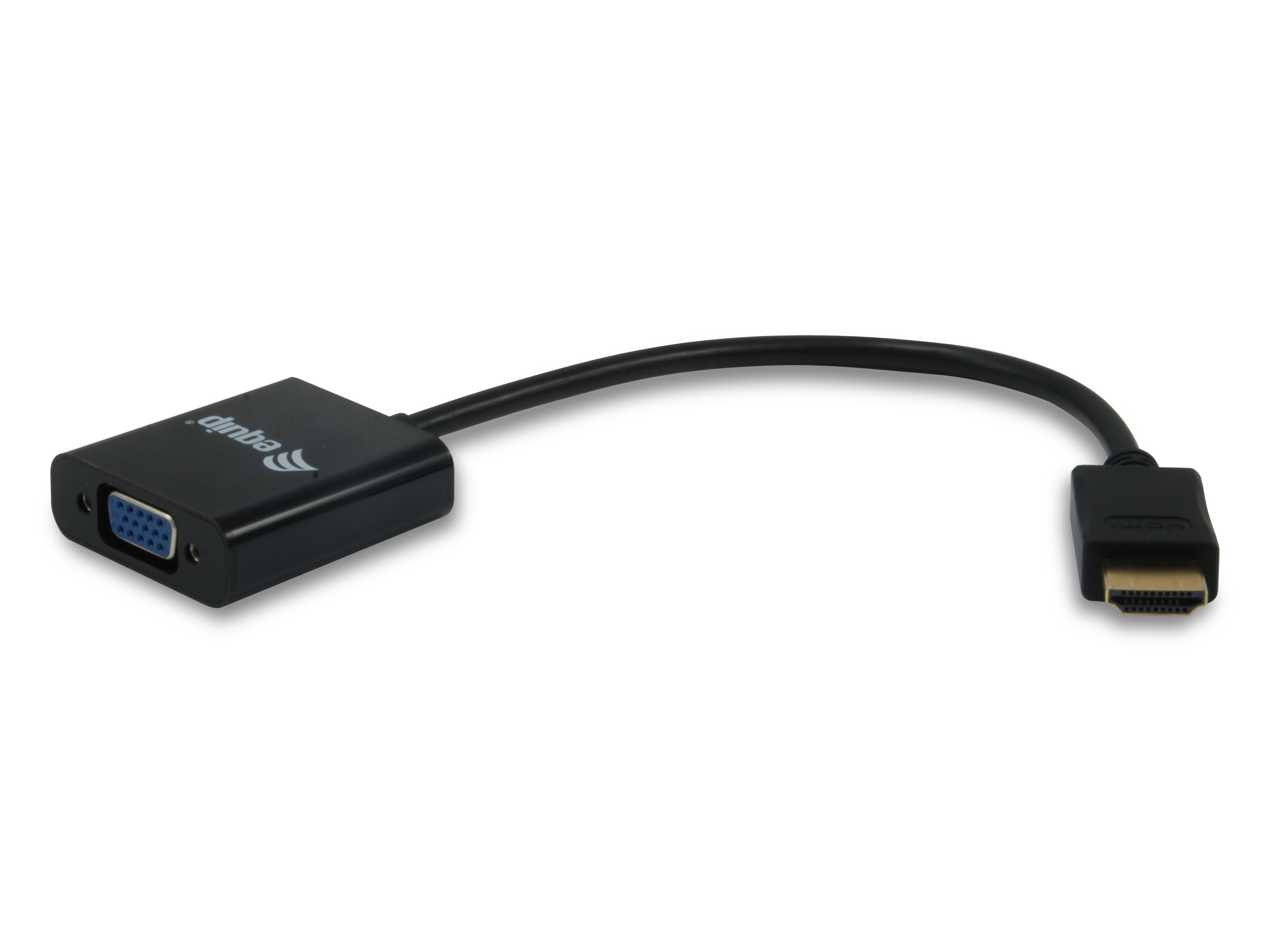 Equip HDMI->VGA 1920x1080/60Hz St/Bu 0.25m schwarz