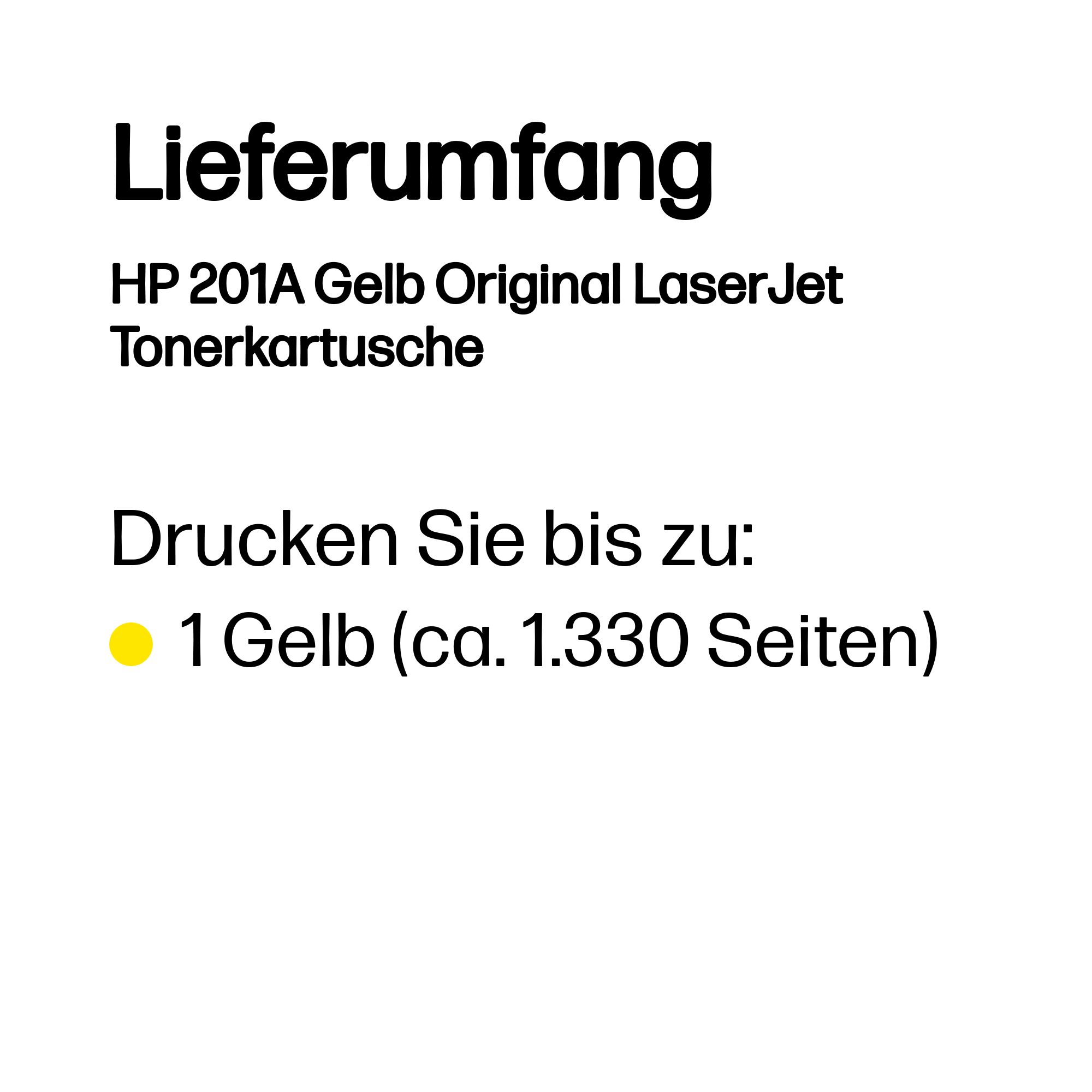 HP 201A (CF402A) gelb Tonerkartusche