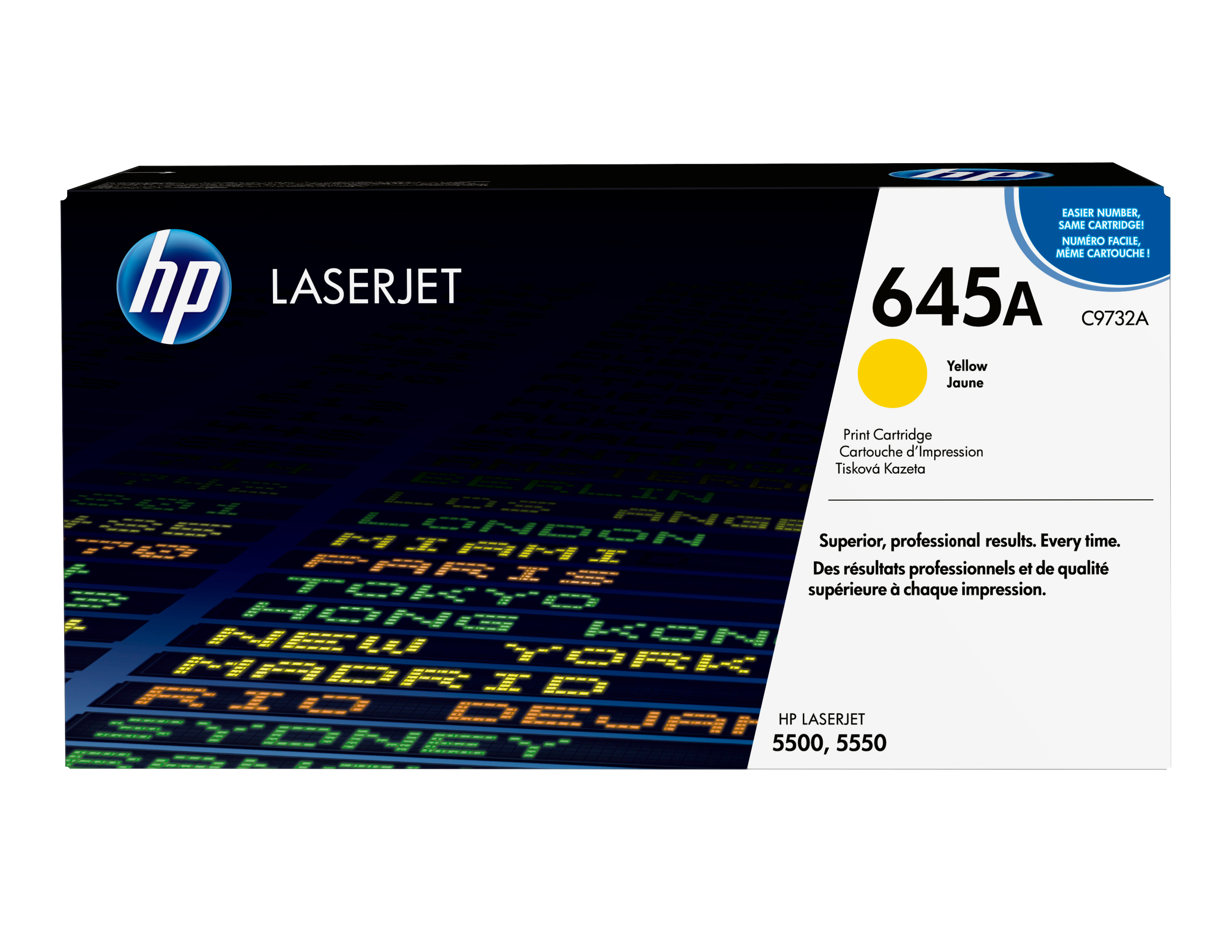 HP 645A original Colour LaserJet Toner cartridge C9732A yellow standard capacity 12.000 pages 1-pack