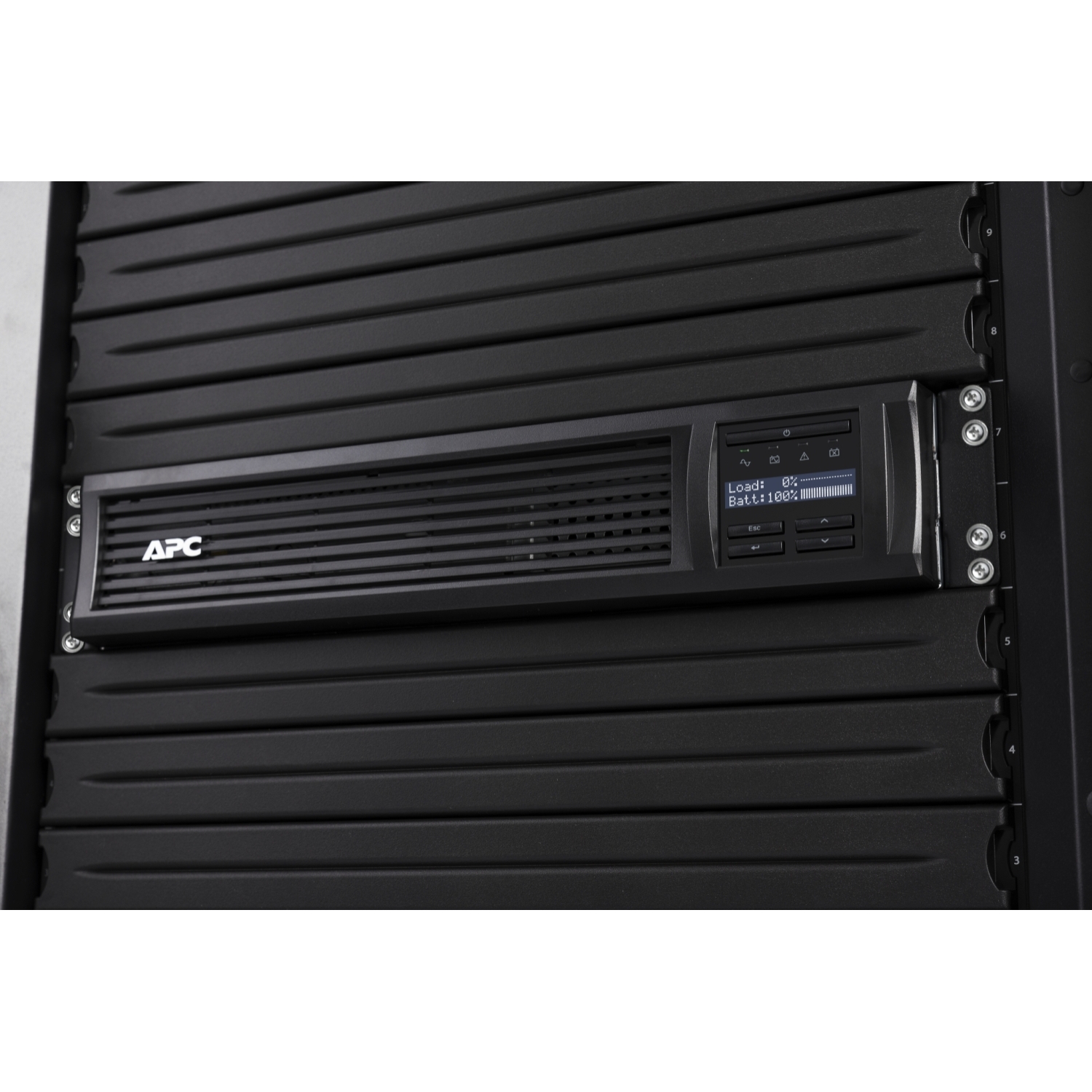 APC Smart-UPS 750VA LCD RM UPS Rack AC 230V 500Watt 750VA Ethernet RS-232 USB oc 4 2U BK with APC UPS Network Management Card