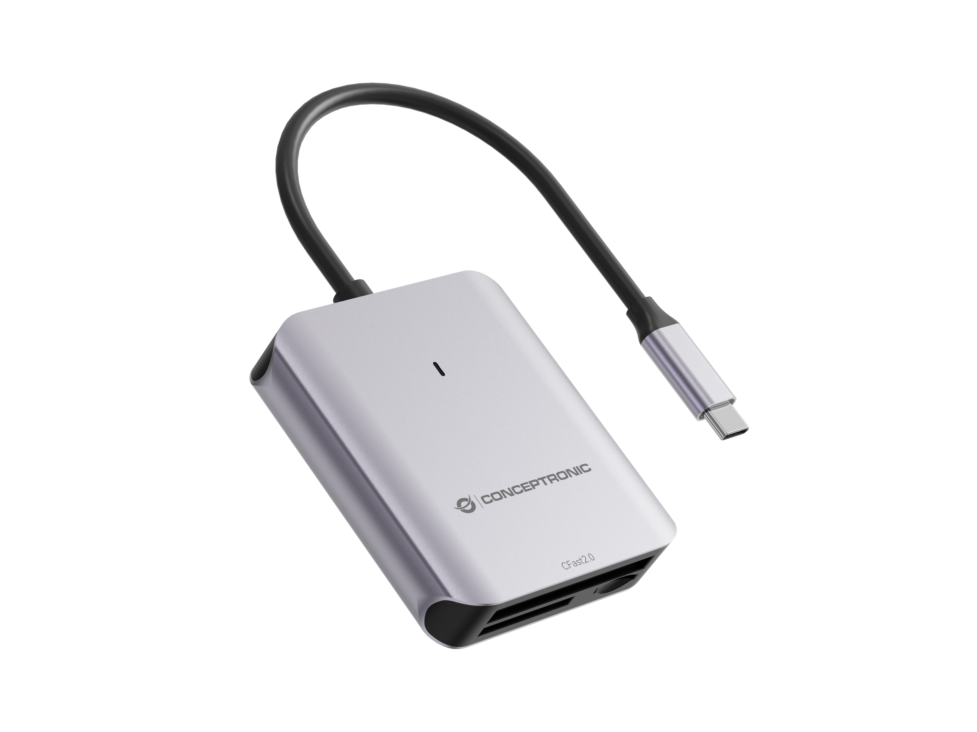 CONCEPTRONIC Kartenleser USB-C3.2->SD/TF4.0/CFast2.0 schwarz
