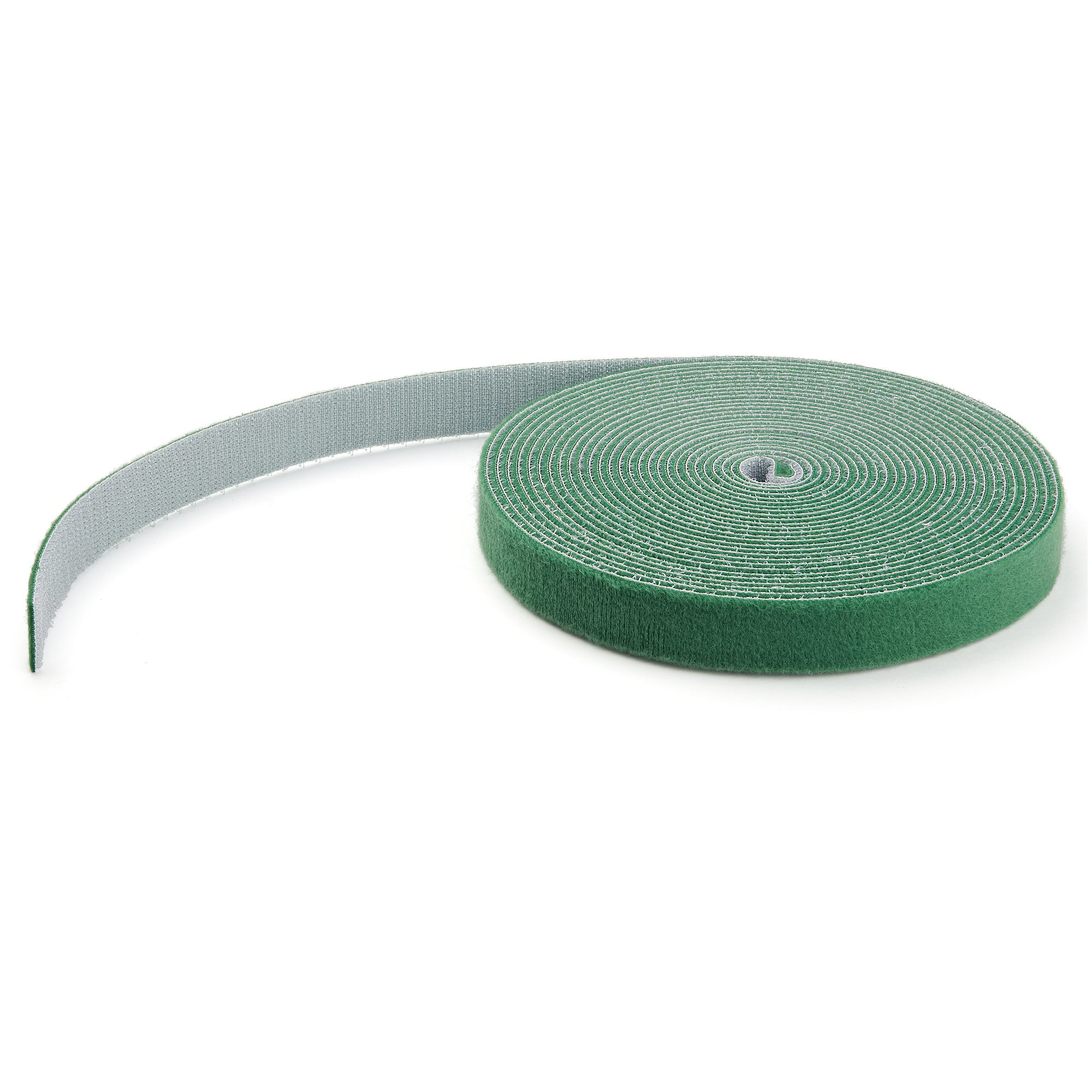 HOOK AND LOOP ROLL 25FT. - GREEN - RESUABLE