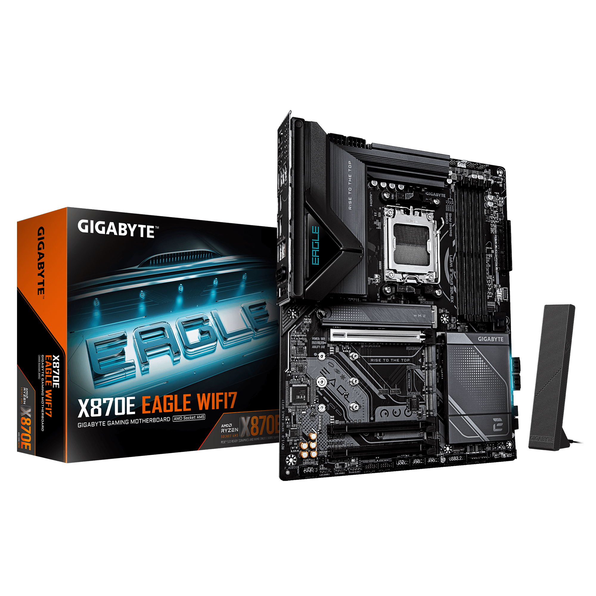 GIGABYTE X870E EAGLE WIFI7 AM5 4xDDR5 HDMI DP 4xM.2