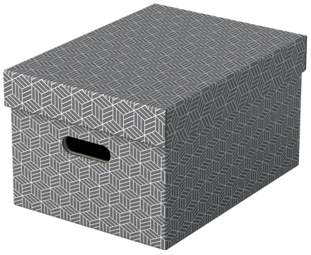 Esselte Home Aufbewahrungsboxen 17,5 l grau 26,5 x 36,5 x 20,5 cm, 3 St.
