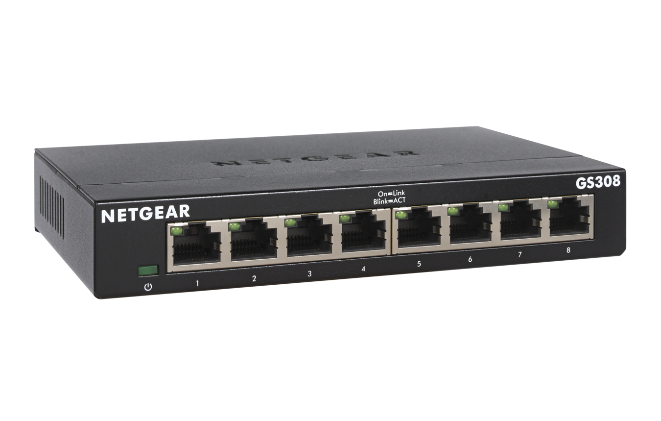 NETGEAR Switch 8-port 10/100/1000 GS308-300PES