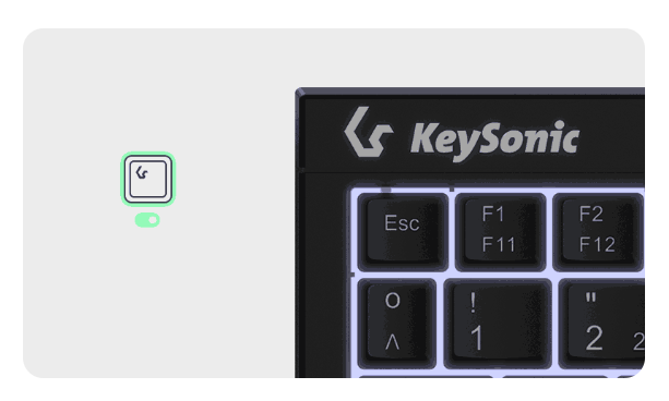 KeySonic Super-Mini-TAS Touchpad,B-light,BK, KSK-3211ELU(DE)
