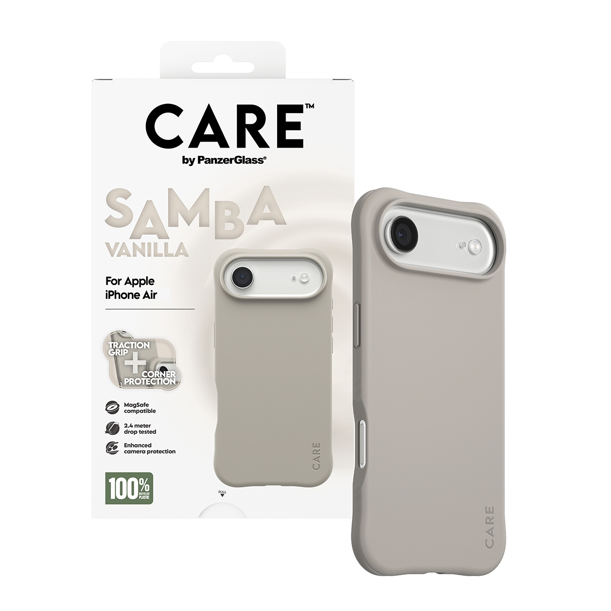 CARE BY FASHIONABLE CASE SAMBA VANILLA W. MAGSAFE IPHONE 17 AIR