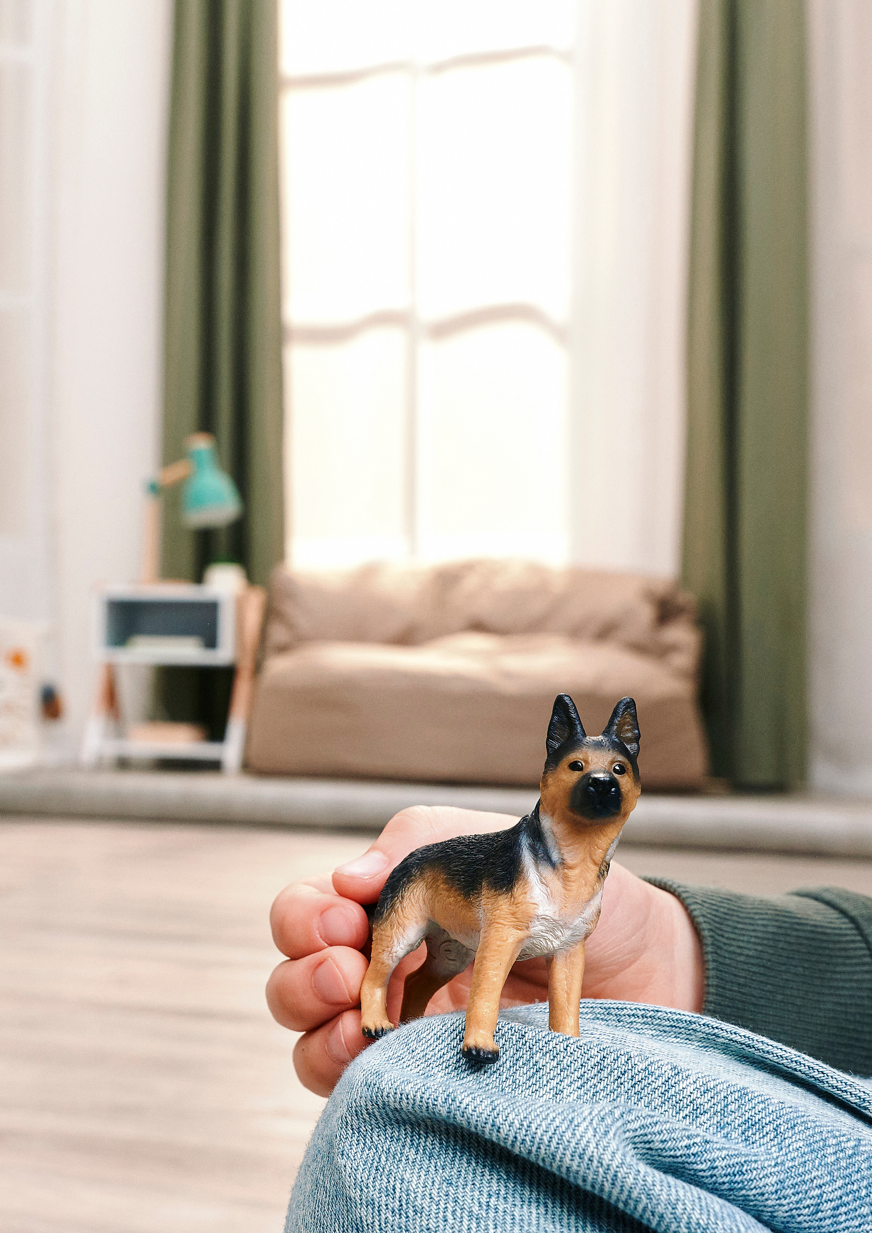 Farm World Deutscher Schäferhund Hündin, Spielfigur