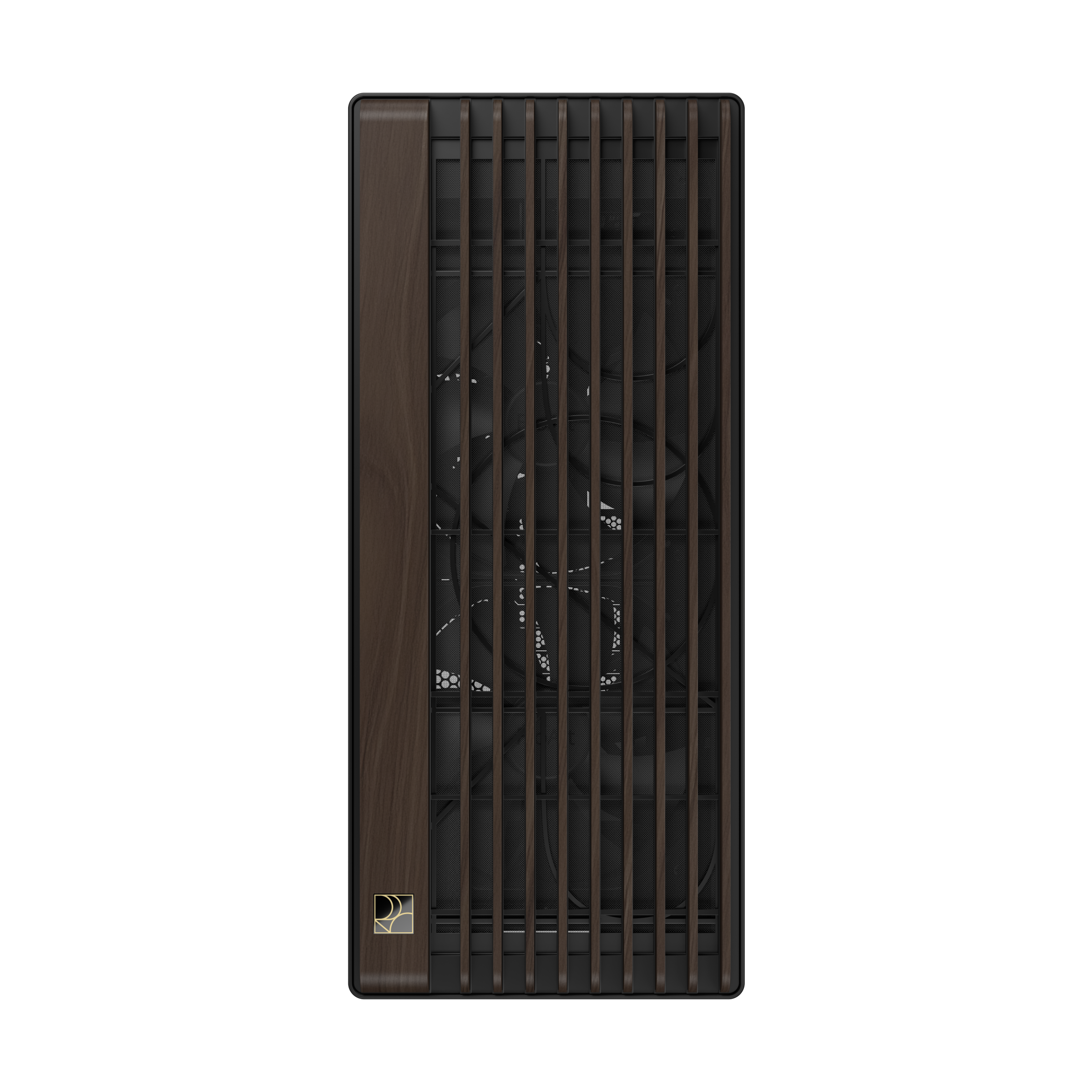 PROART PA602 WALNUT WOOD METAL PWM MODERN BLACK, Tower-Gehäuse
