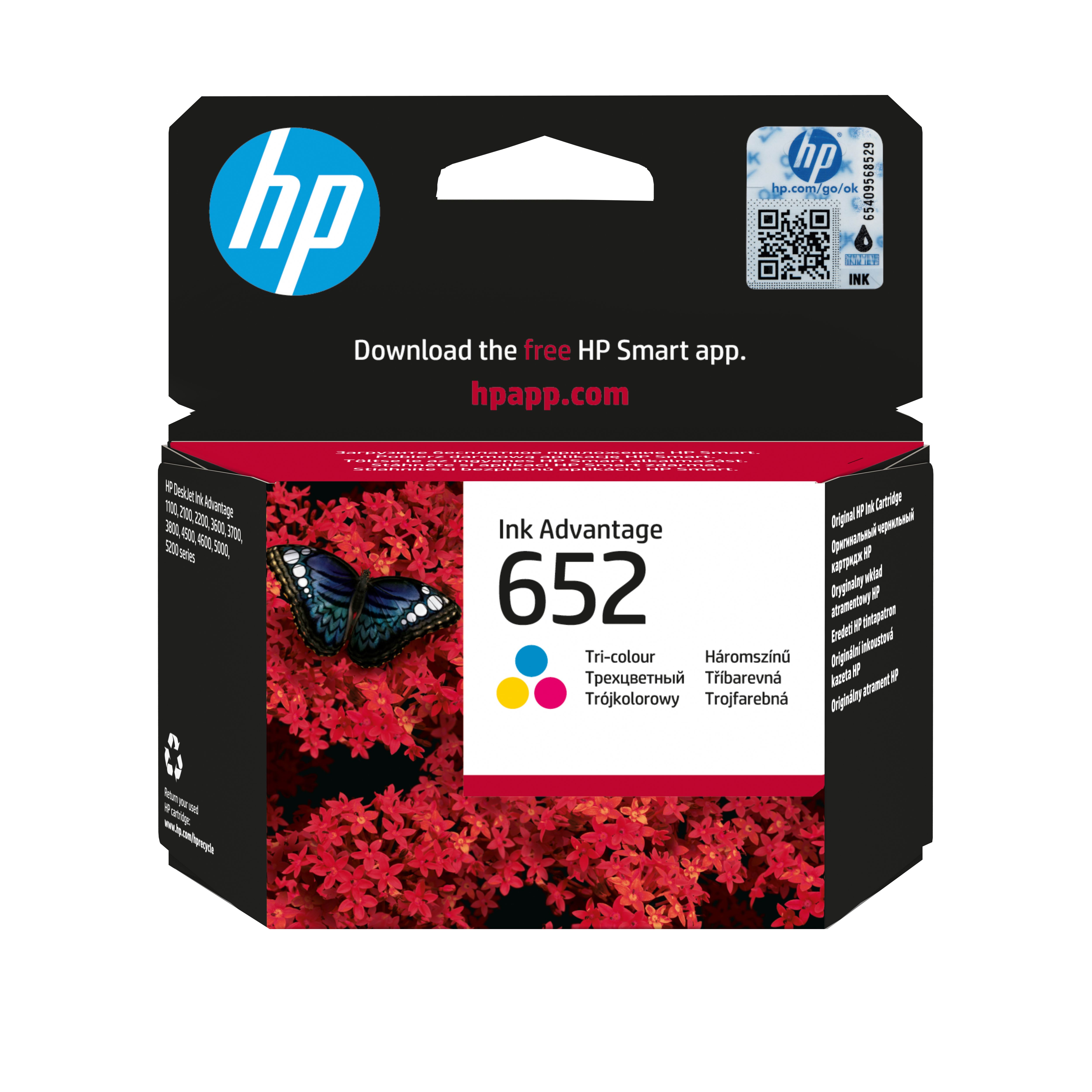 HP 652 Dreifarbig Tintenpatrone