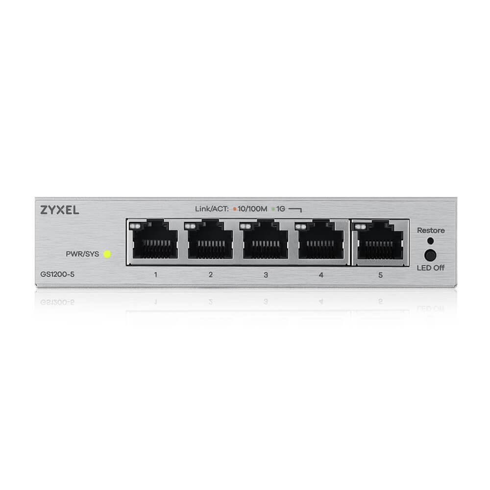 ZYXEL GS1200-5 V3 5-Port Gigabit web smart managed