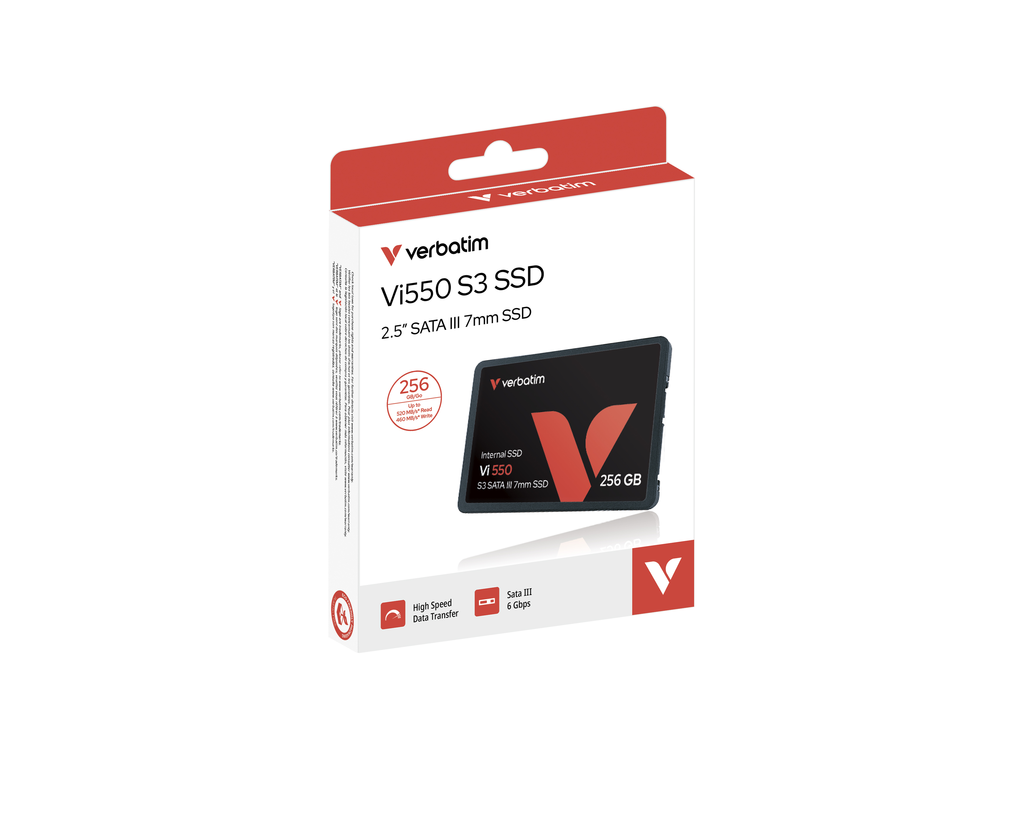 SSD 256GB Verbatim Vi550 S3 Phison 2,5 (6.3cm) SATAIII intern retail
