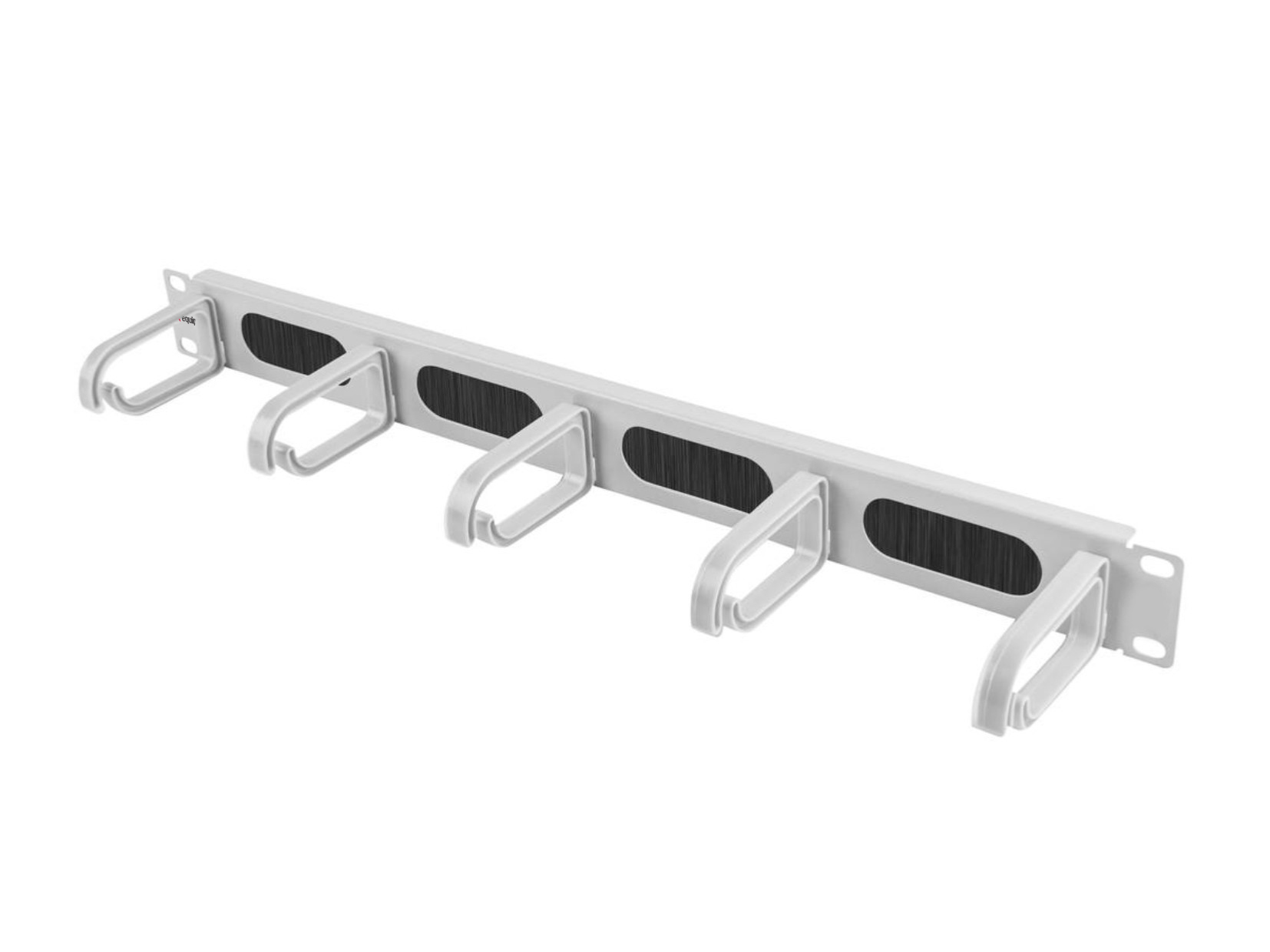 Equip 19 Kabelmanagement 5xPlastikringe Stahl 1U RAL7035