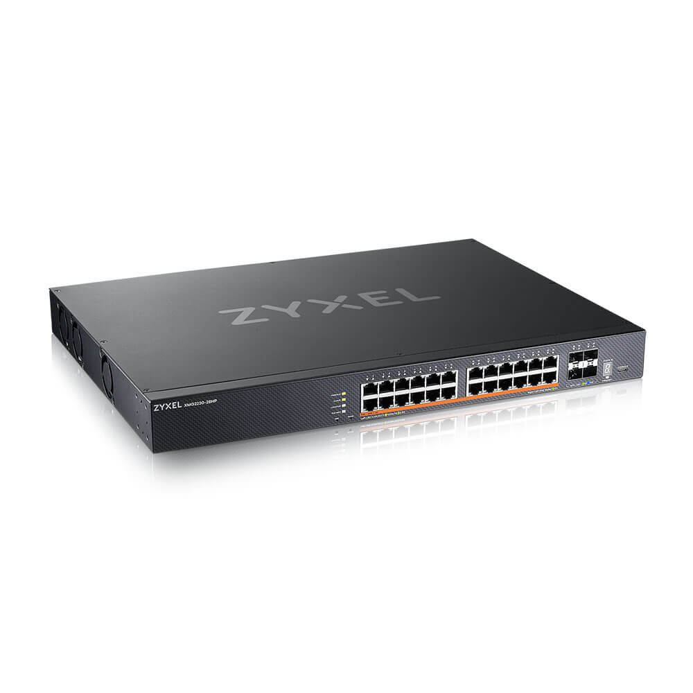 ZYXEL XMG2230-28HP 28-Port Layer 3 Access Switch PoE++ AC 700W DC 1440W 24 x 2.5G MultiGig 4 x 10G SFP+ Uplink inkl. 1 Jahr