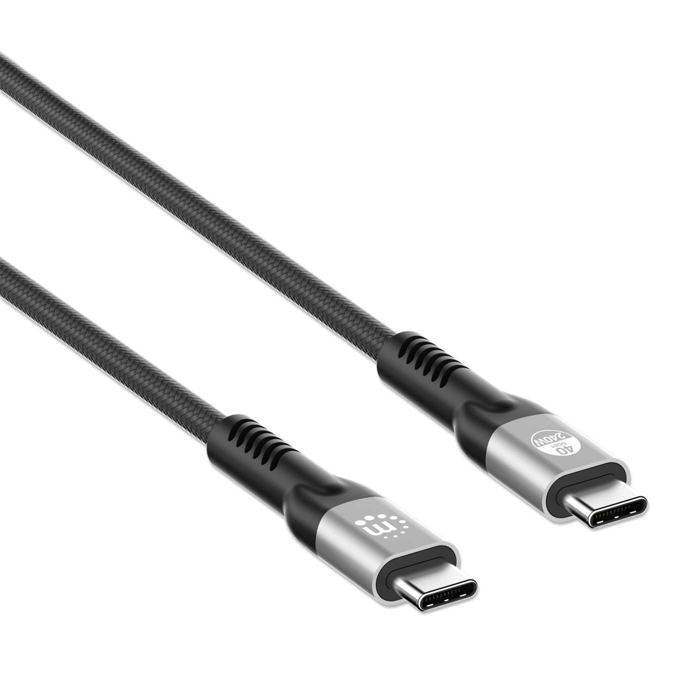 MANHATTAN USB4 Typ C40 Gbit/s 8K Video und 240W EPR Ladekabel 2 m USB4 Gen 3x2 8K60Hz Single-Display 4K60Hz Dual-Display