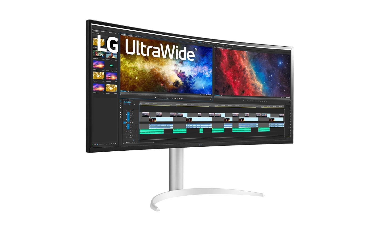 LG 38BQ85C-W.AEU Curved Monitor 95,0 cm (38,0 Zoll) weiß