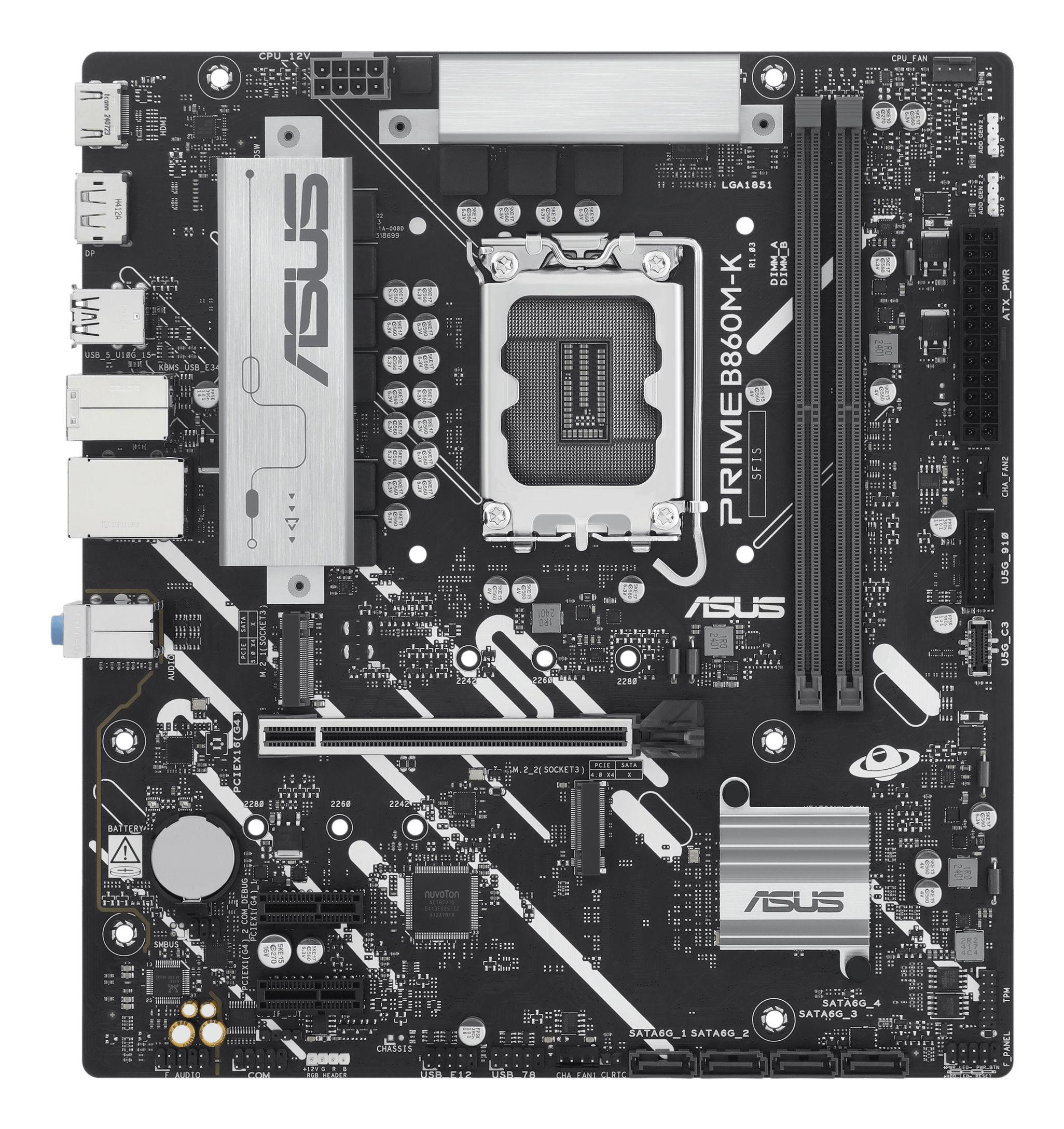 ASUS PRIME B860M-K (INTEL,1851,DDR5,mATX)
