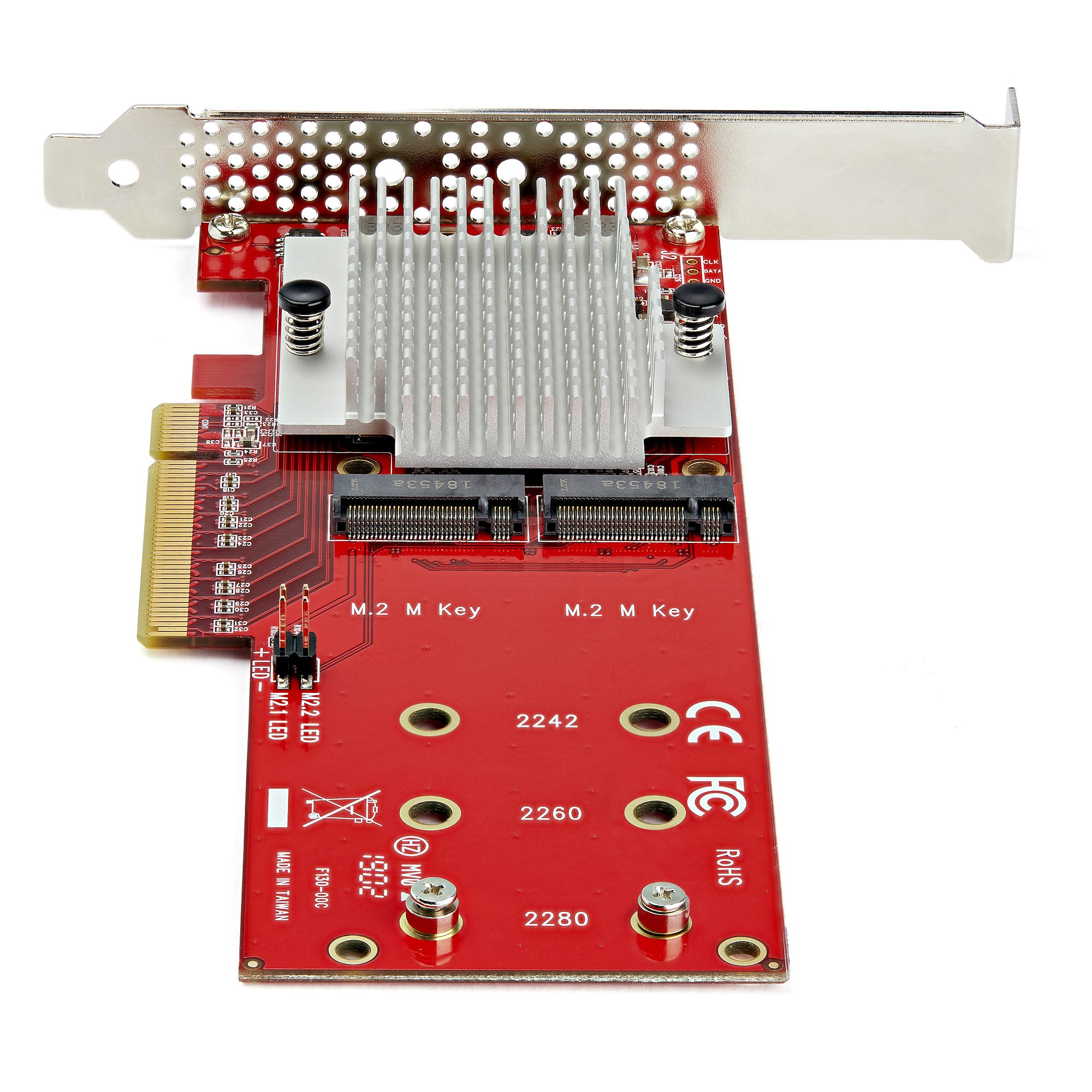 STARTECH.COM x8 Dual M.2 PCIe SSD Adapter PCIe 3.0 PCI Express M.2 SSD Netzwerkkarte PCIe PEX8M2E2