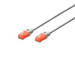CAT 6 U-UTP PATCH CABLE CU. PVC LENGTH 1M COLOR WHITE