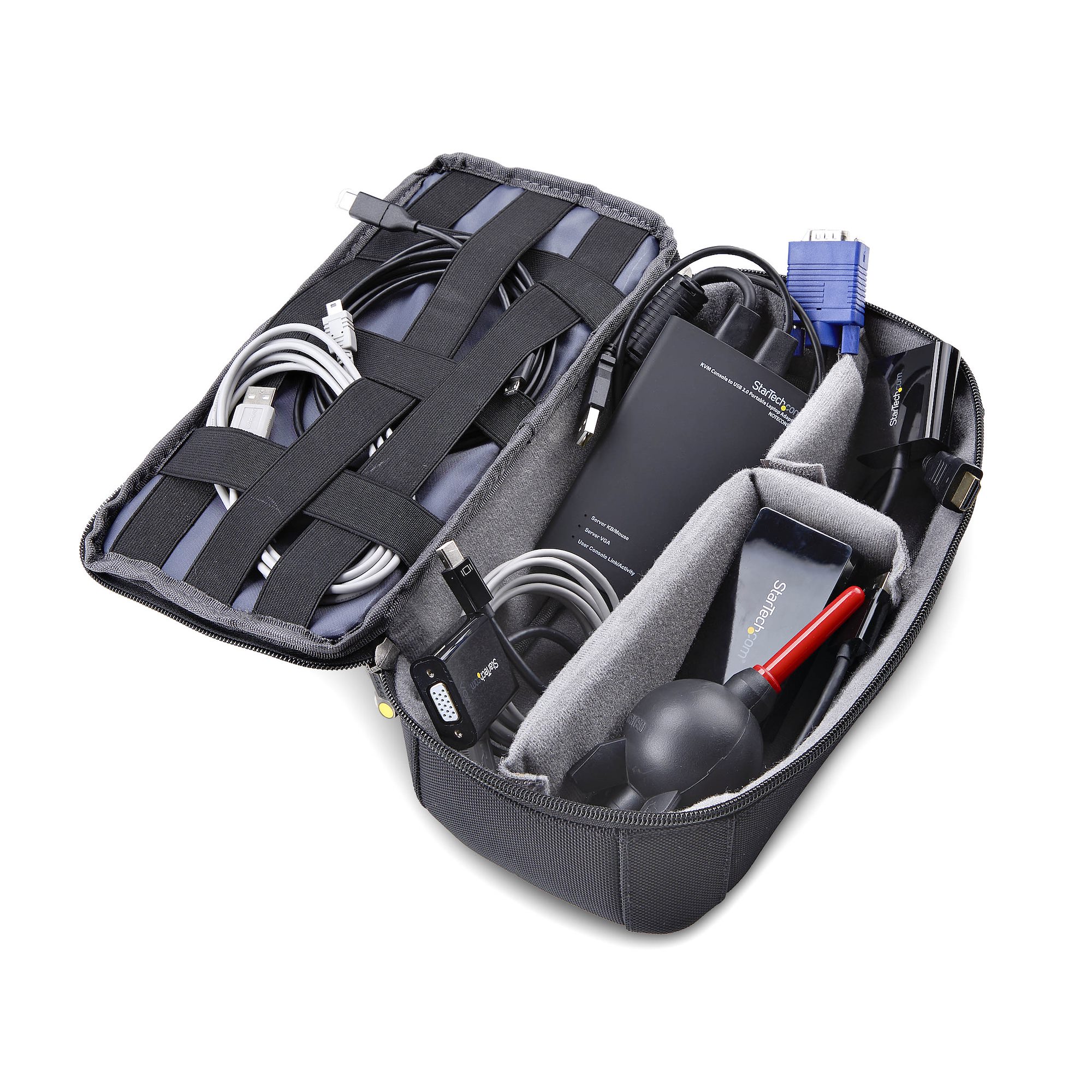 STARTECH.COM Mobiler Laptop Crash-Cart-Adapter USB-VGA-Mini DisplayPort KVM-Konsole Dateiubertragung-Videoaufzeichnung TAA