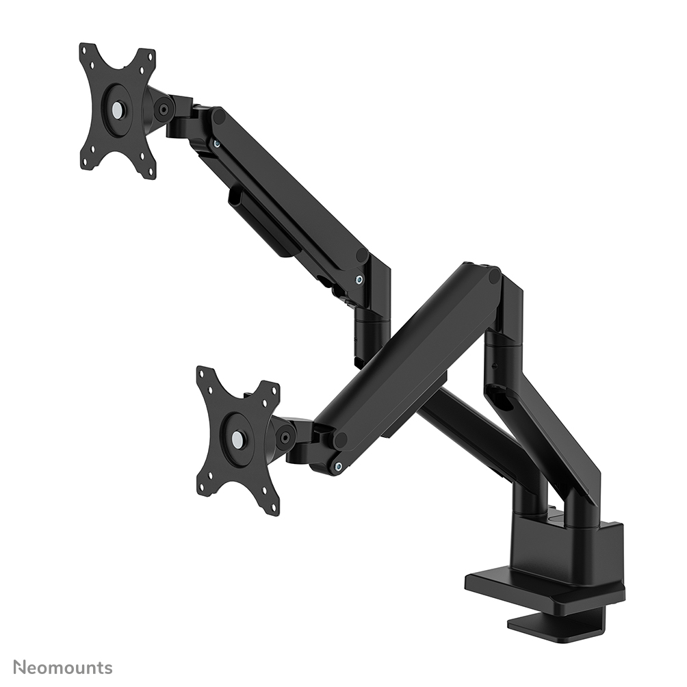 NEOMOUNTS Next Slim Desk Mount double display topfix clamp/grommet black