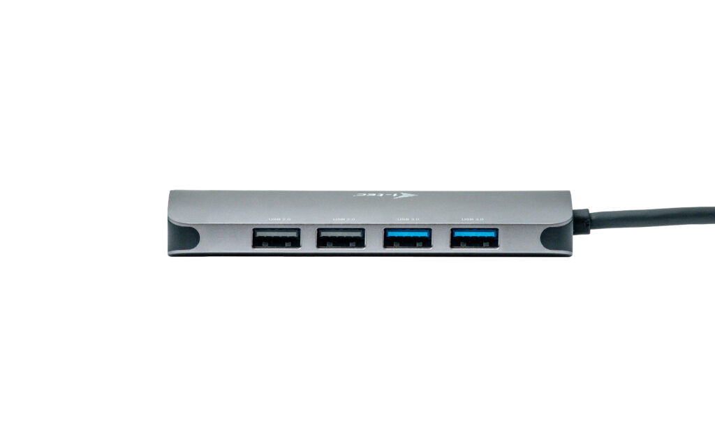 I-TEC USB-C Metal Nano Dock 2x HDMI 1x GLAN 2x USB 3.2 2x USB 2.0 1x USB-C 3.2 Gen.1 Data 1x USB-C 100W PD + Netzteil 100W