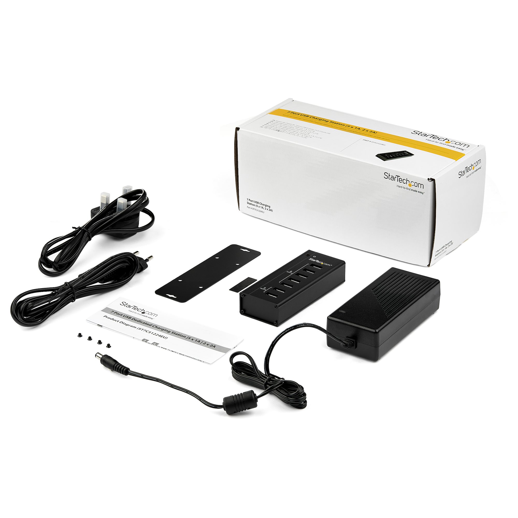 7 PORT USB CHARGING STATION .