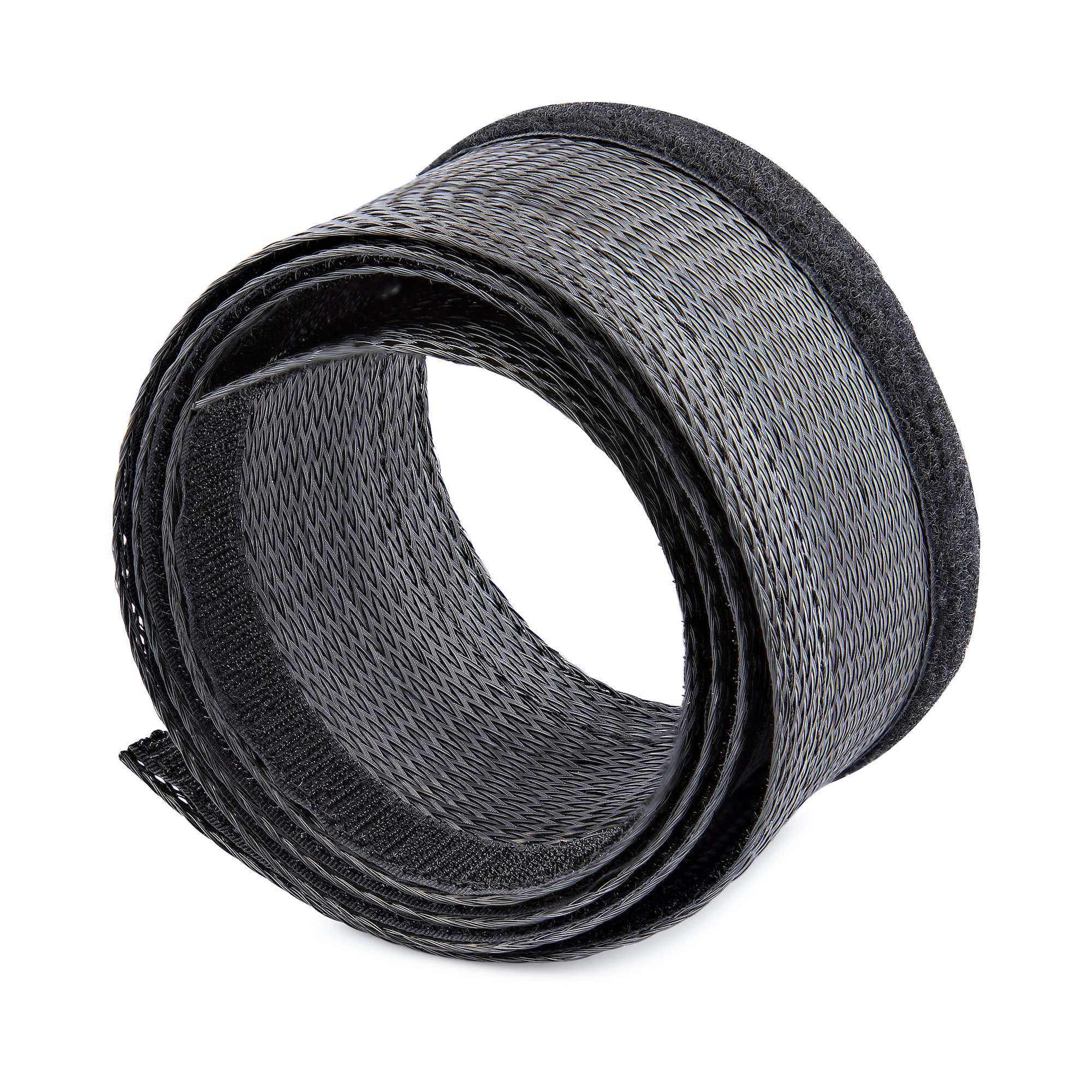 StarTech.com WKSTNCMFLX Kabelschlauch 3 cm kürzbar hochbelastbare Schwarz