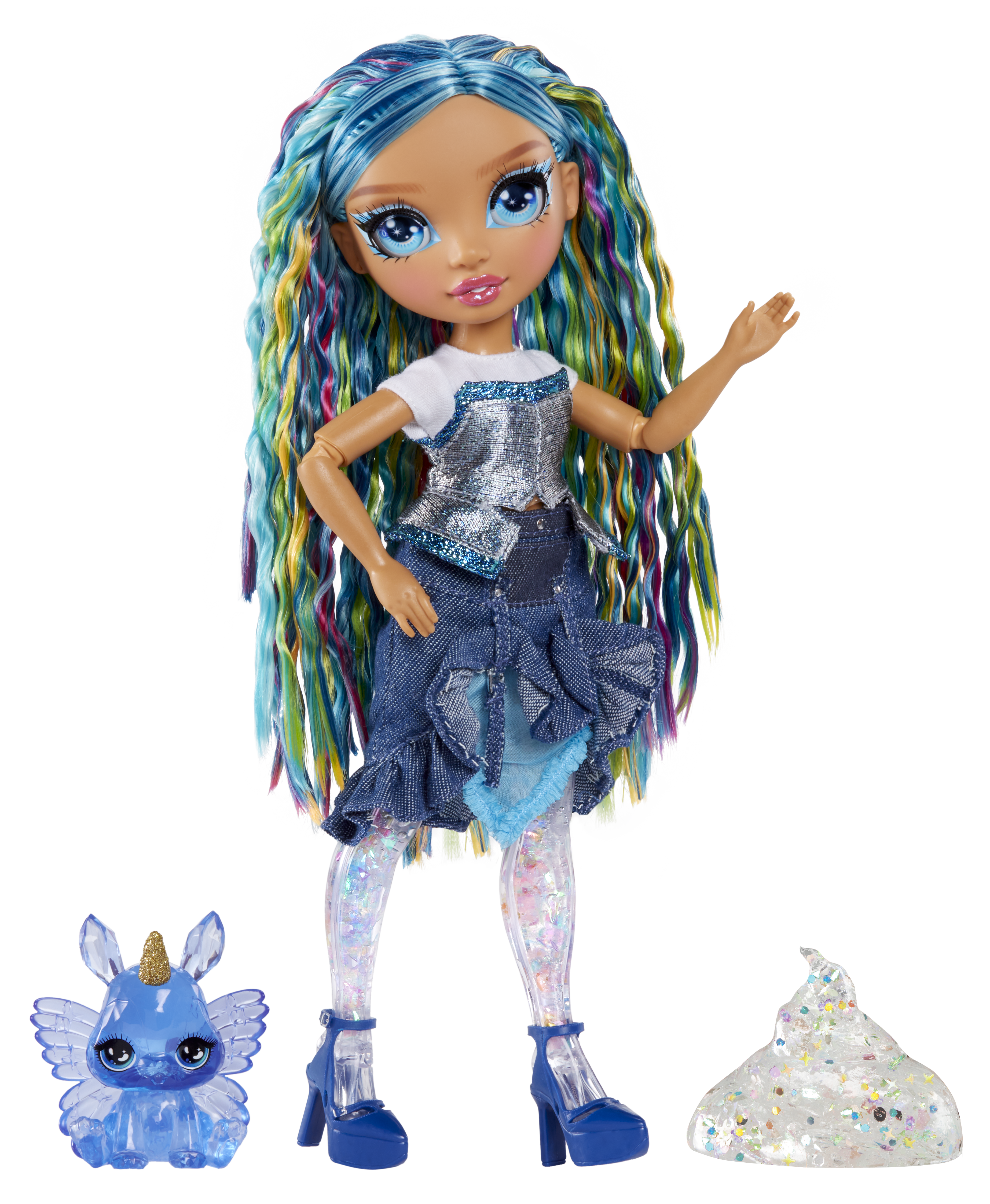 Rainbow High Shimmers with Slime - Skyler, Puppe