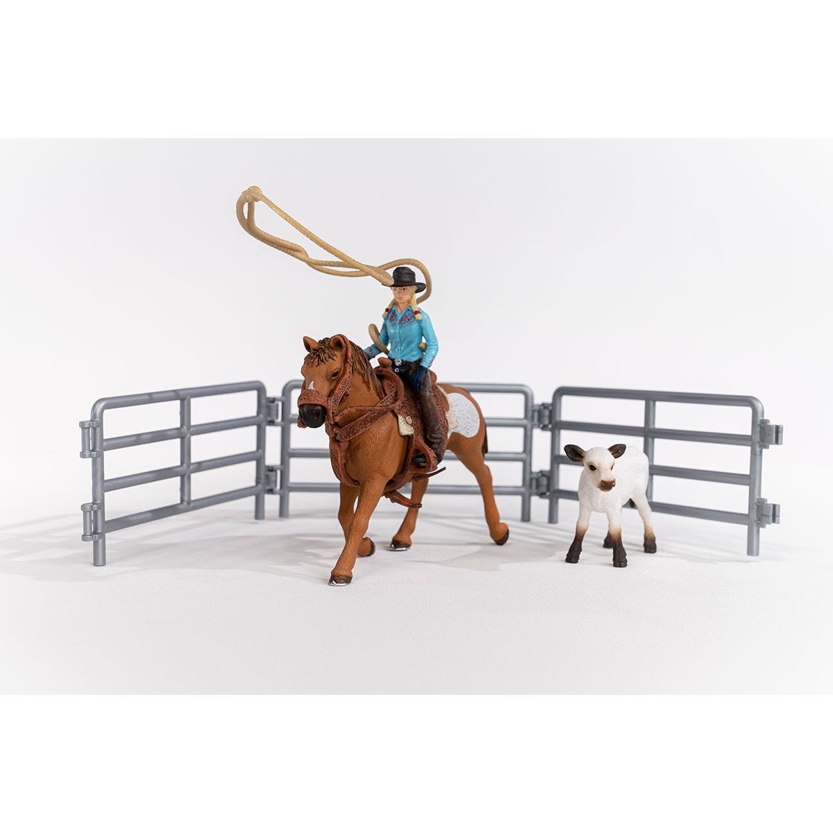 Farm World Team Roping mit Cowgirl, Spielfigur