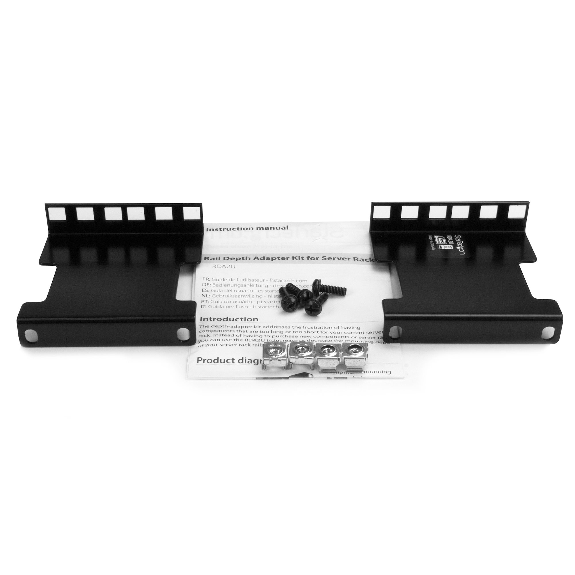 4IN RACK DEPTH ADAPTER - 2U .