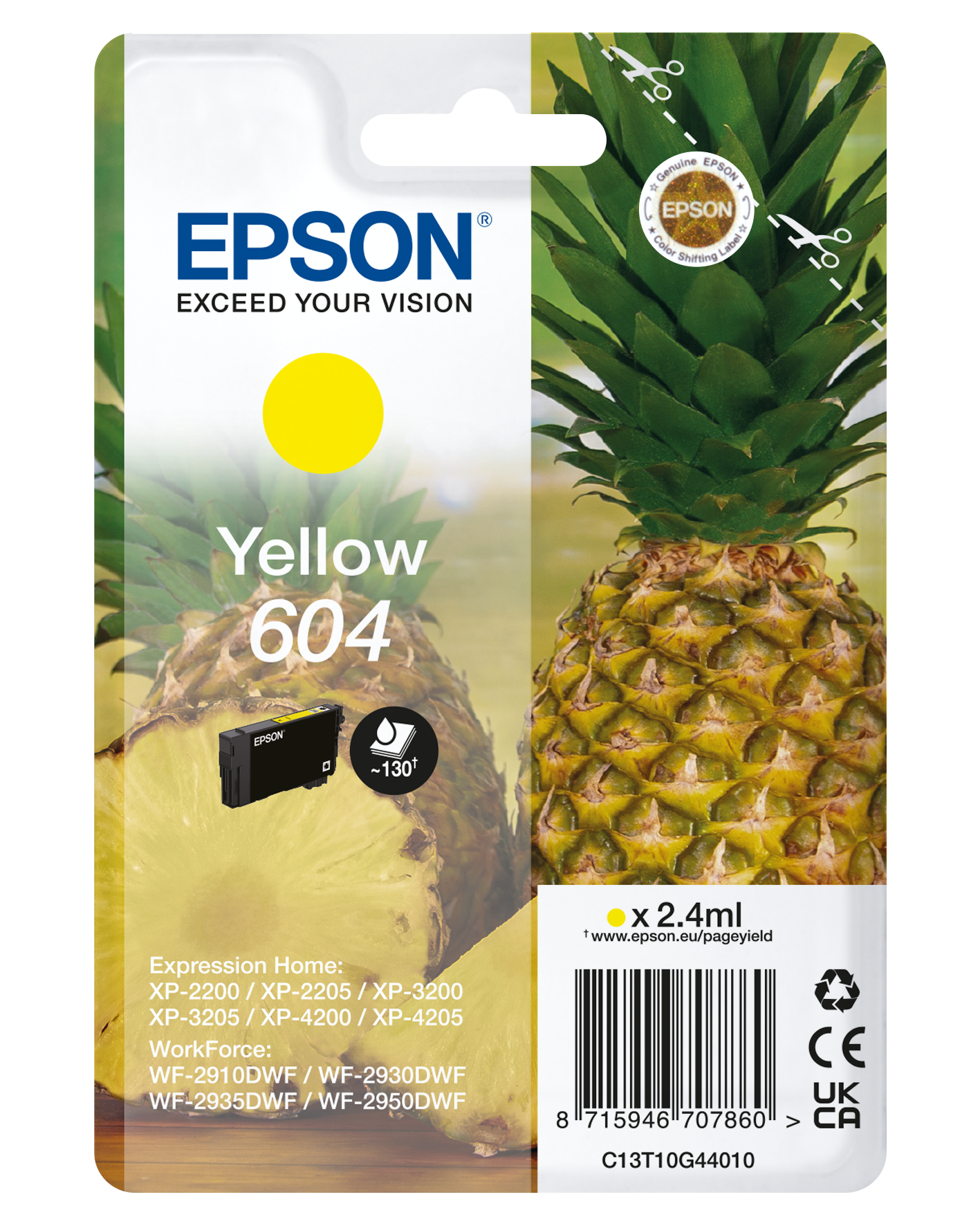 EPSON 604/T10G44 (Ananas) gelb Druckerpatrone
